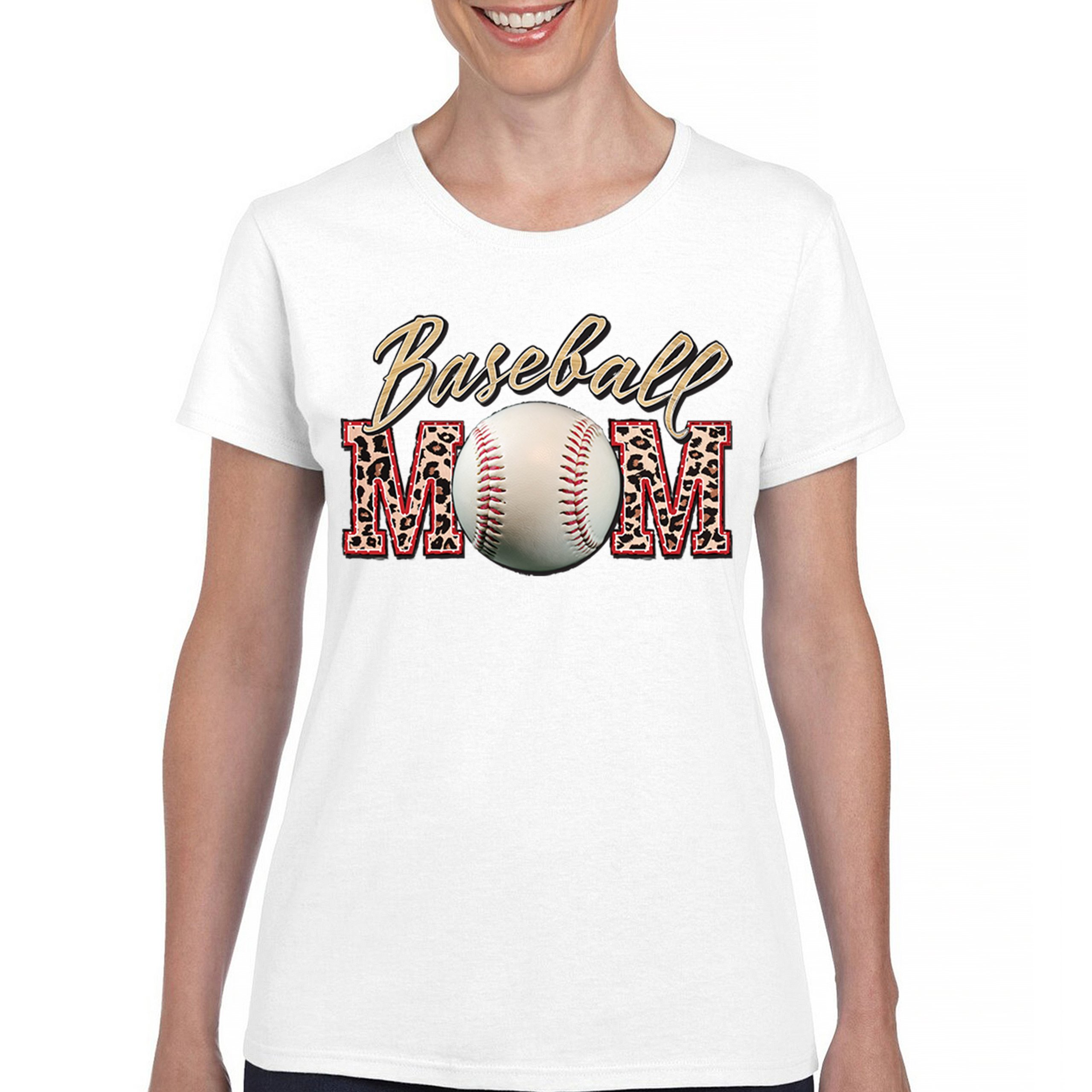 Baseball Mom T-Shirt Funny Mom of Boys Game Practice Mother's Day Women's Tee - Picture 23 of 50