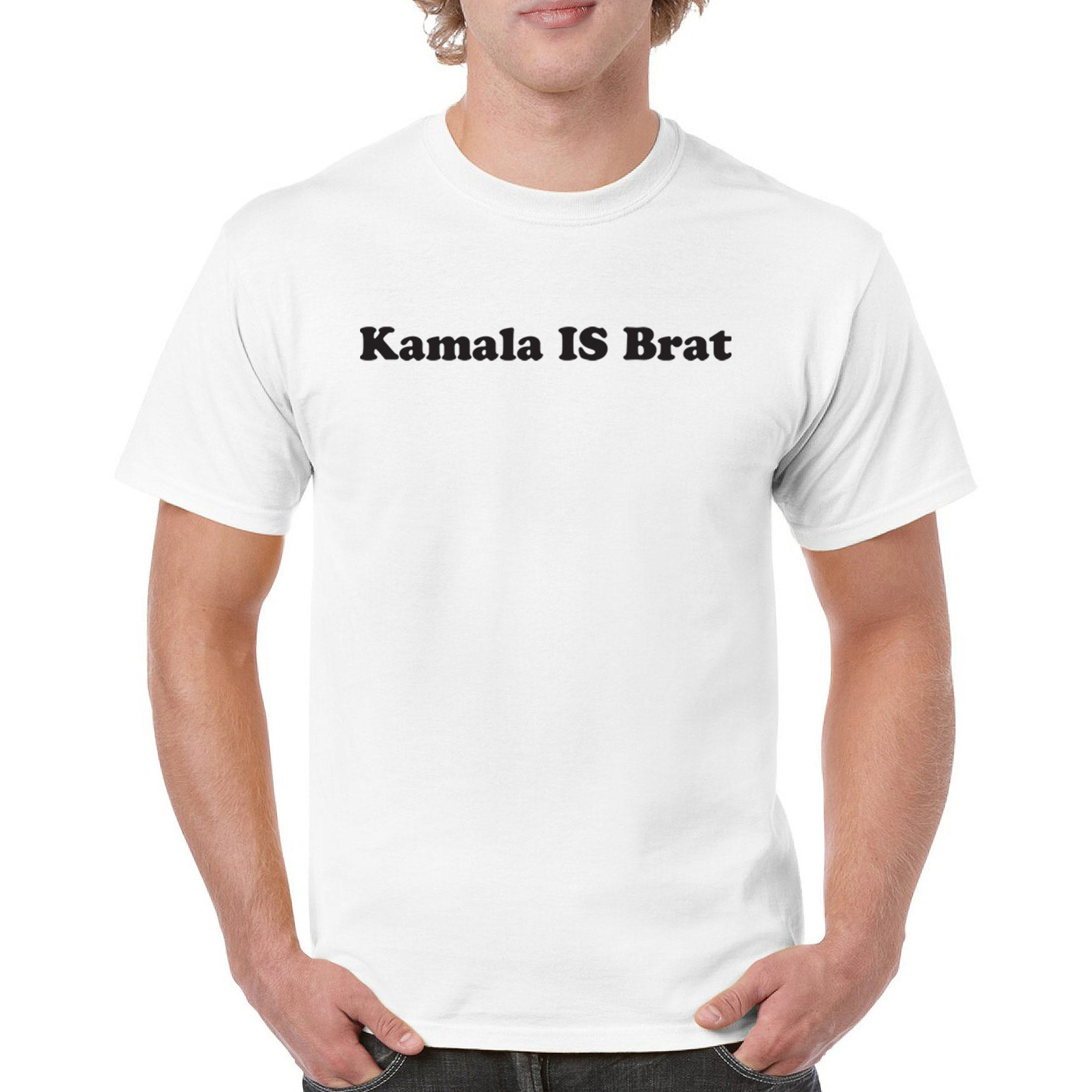 Kamala is Brat T-shirt Madam President 2024 Vote Blue I’m Speaking Men’s Tee