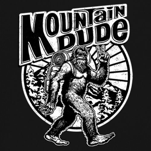 Mountain Dude Bigfoot Long Sleeve T-shirt Funny Sasquatch Hide & Seek Champ - Picture 4 of 78