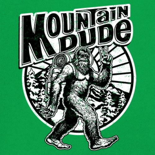 Mountain Dude Bigfoot Long Sleeve T-shirt Funny Sasquatch Hide & Seek Champ - Picture 11 of 78