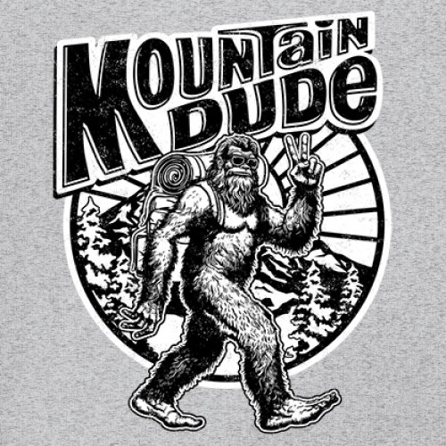 Mountain Dude Bigfoot Long Sleeve T-shirt Funny Sasquatch Hide & Seek Champ - Picture 18 of 78
