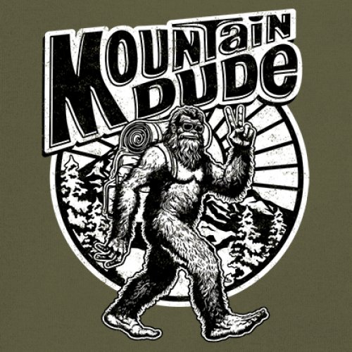 Mountain Dude Bigfoot Long Sleeve T-shirt Funny Sasquatch Hide & Seek Champ - Picture 53 of 78