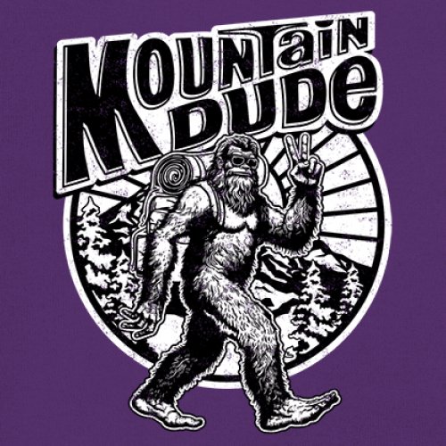 Mountain Dude Bigfoot Long Sleeve T-shirt Funny Sasquatch Hide & Seek Champ - Picture 25 of 78