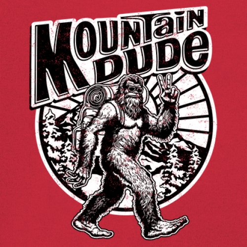 Mountain Dude Bigfoot Long Sleeve T-shirt Funny Sasquatch Hide & Seek Champ - Picture 32 of 78