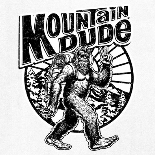 Mountain Dude Bigfoot Long Sleeve T-shirt Funny Sasquatch Hide & Seek Champ - Picture 39 of 78
