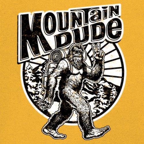 Mountain Dude Bigfoot Long Sleeve T-shirt Funny Sasquatch Hide & Seek Champ - Picture 67 of 78