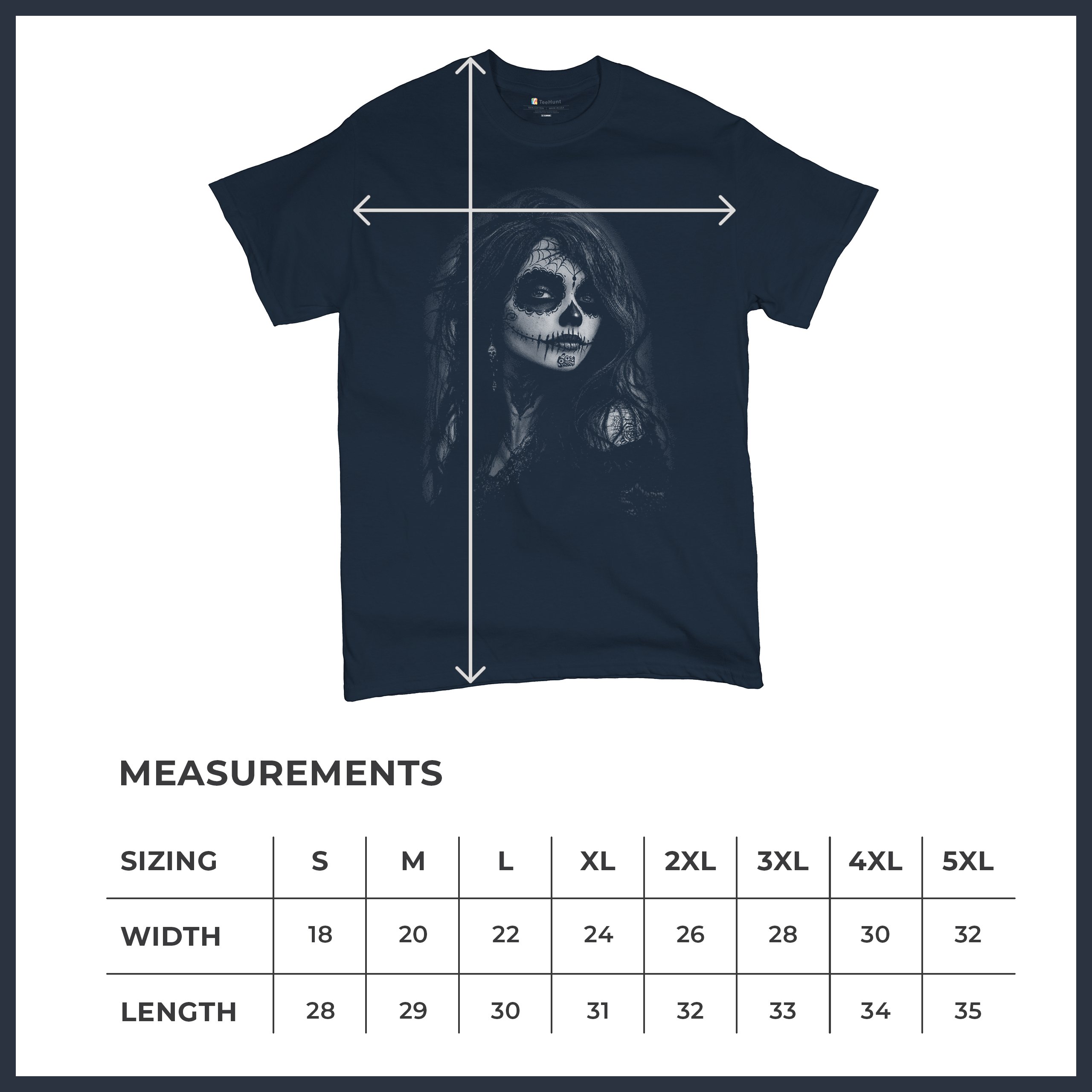 Web Sugar Skull T-shirt Monochrome Gothic Beauty Dia de Los Muertos Men's Tee - Picture 15 of 29