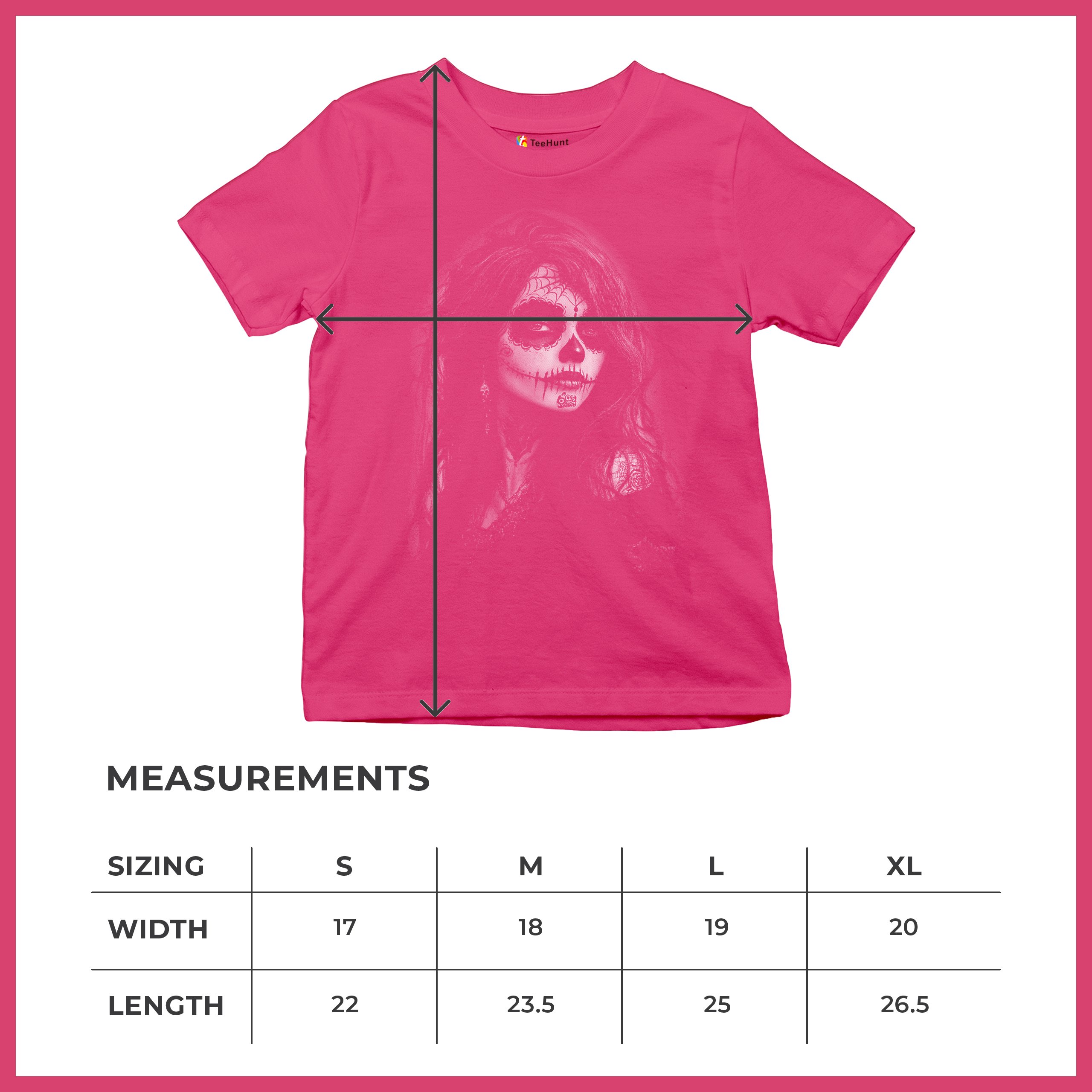 Web Sugar Skull Youth T-shirt Monochrome Gothic Beauty Dia de Los Muertos Kids - Picture 50 of 50