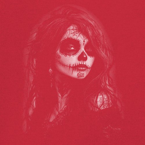 Web Sugar Skull Youth T-shirt Monochrome Gothic Beauty Dia de Los Muertos Kids - Picture 18 of 50