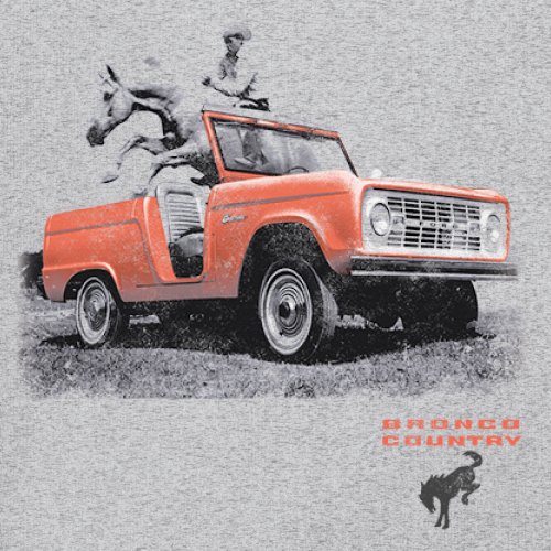 1968 Ford Bronco U13 Roadster Topless Youth T-shirt Vintage Truck Fan 4x4 Kids - Picture 18 of 50