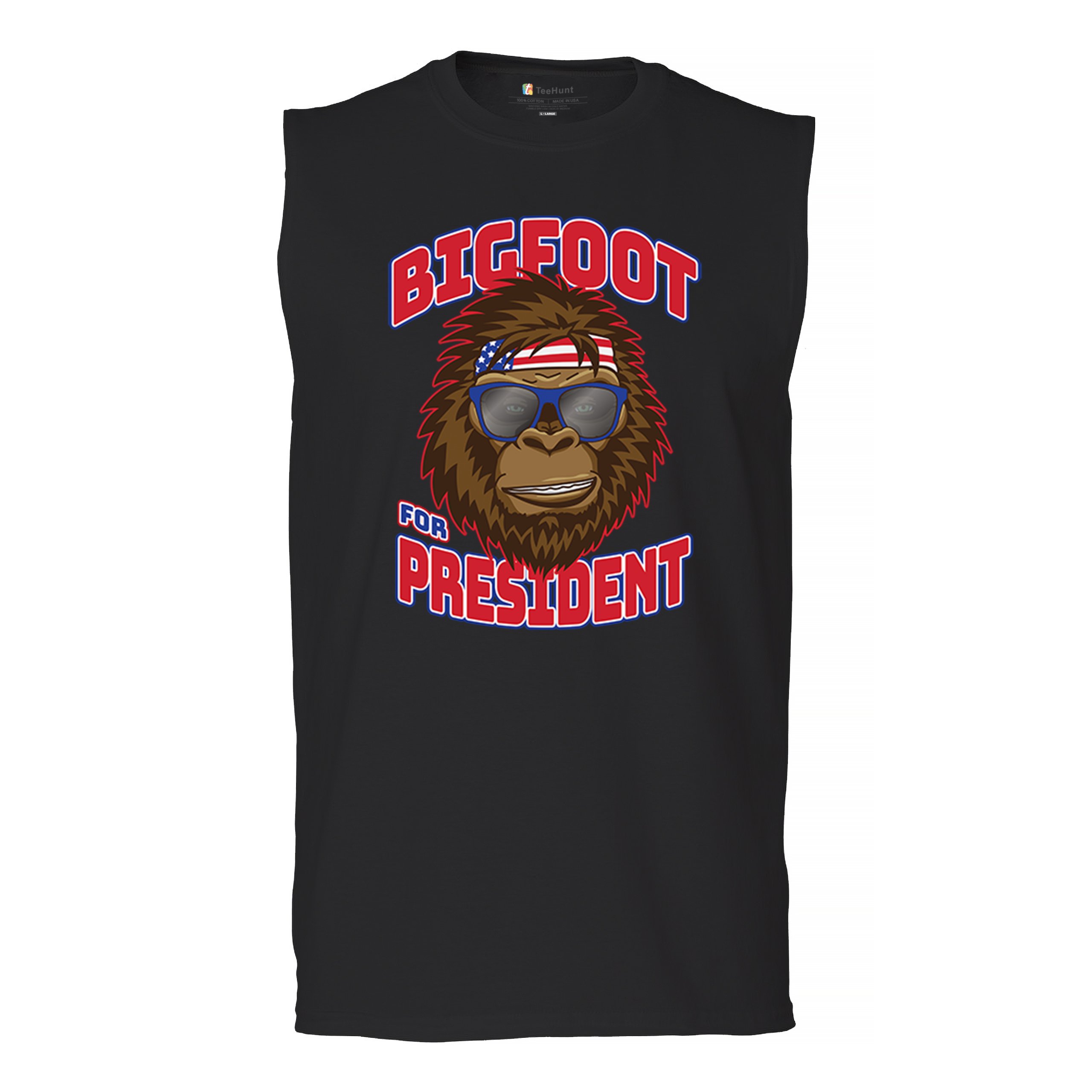 ALTRA Camicia Bigfoot for President Muscle divertente sasquatch umorismo cultura pop uomo