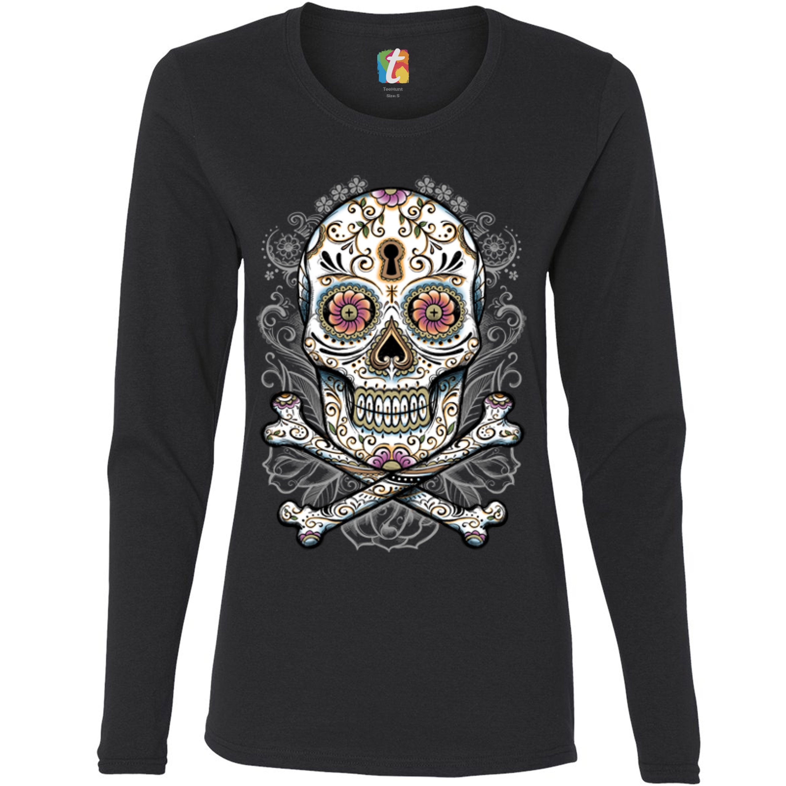 sugar skull halloween shirt