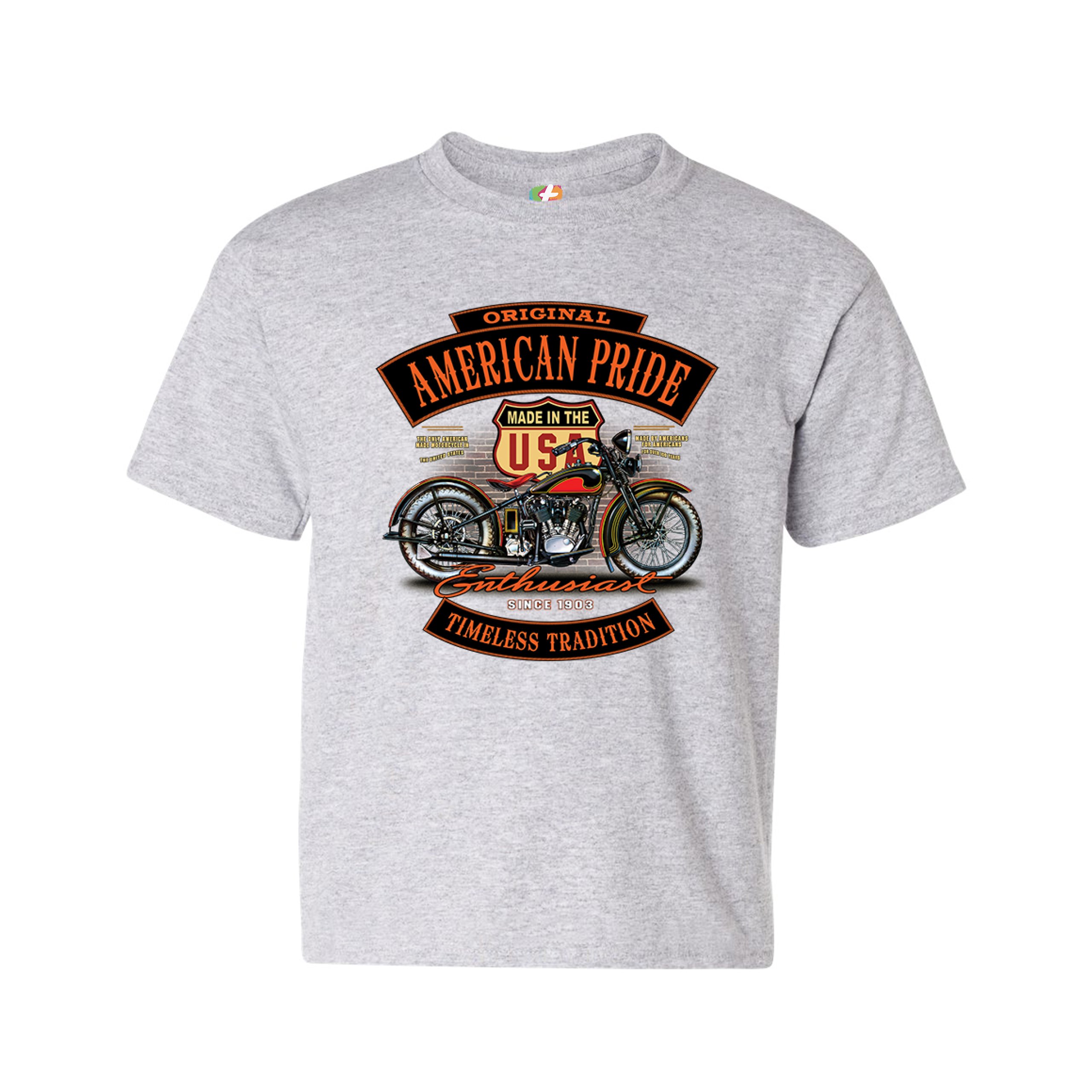 Original American Pride Youth T-shirt Biker Chopper Motorcycle ...