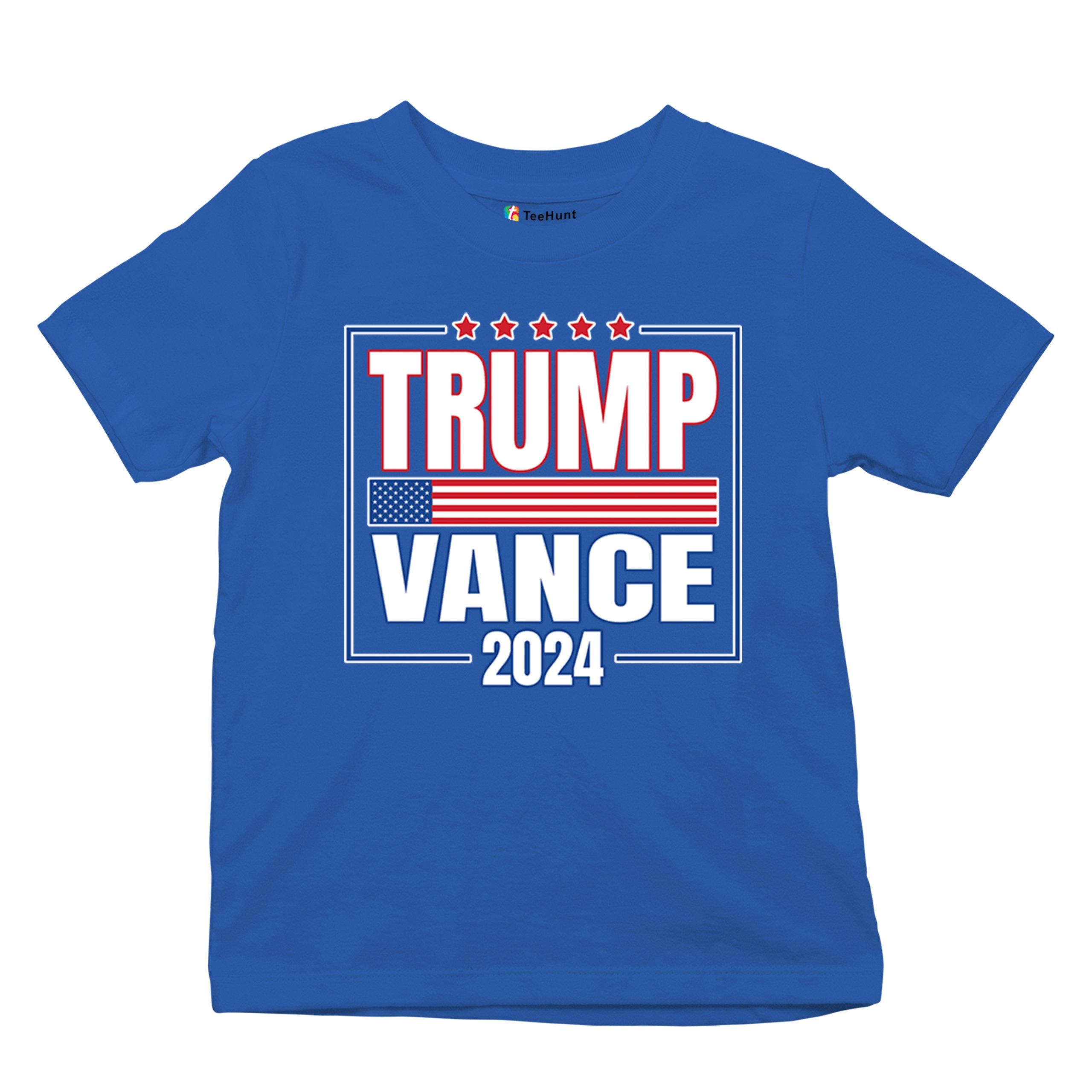 Trump Vance 2024 American Flag Youth T-shirt 47 President MAGA Republican Kids - Picture 41 of 50