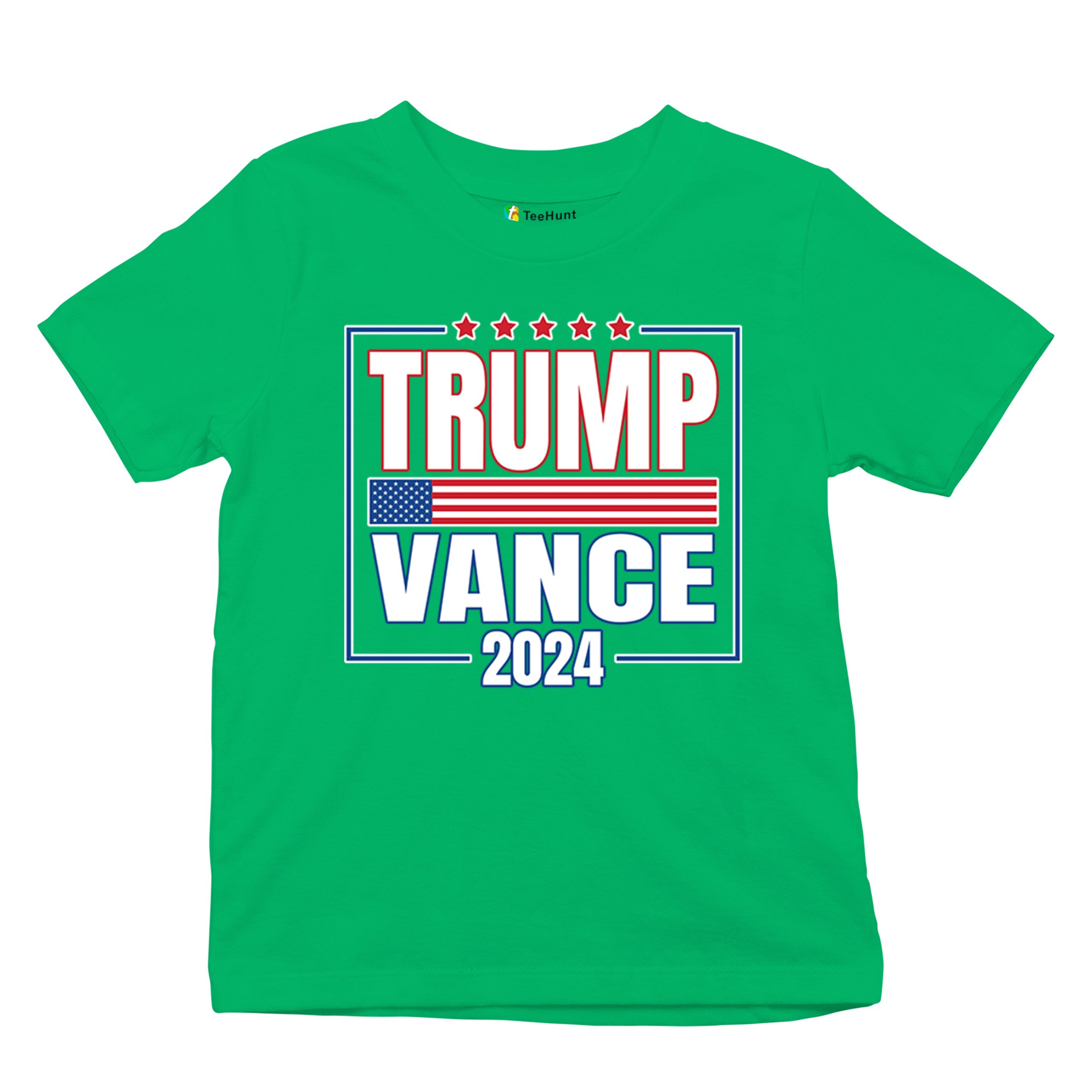 Trump Vance 2024 American Flag Youth T-shirt 47 President MAGA Republican Kids - Picture 34 of 50