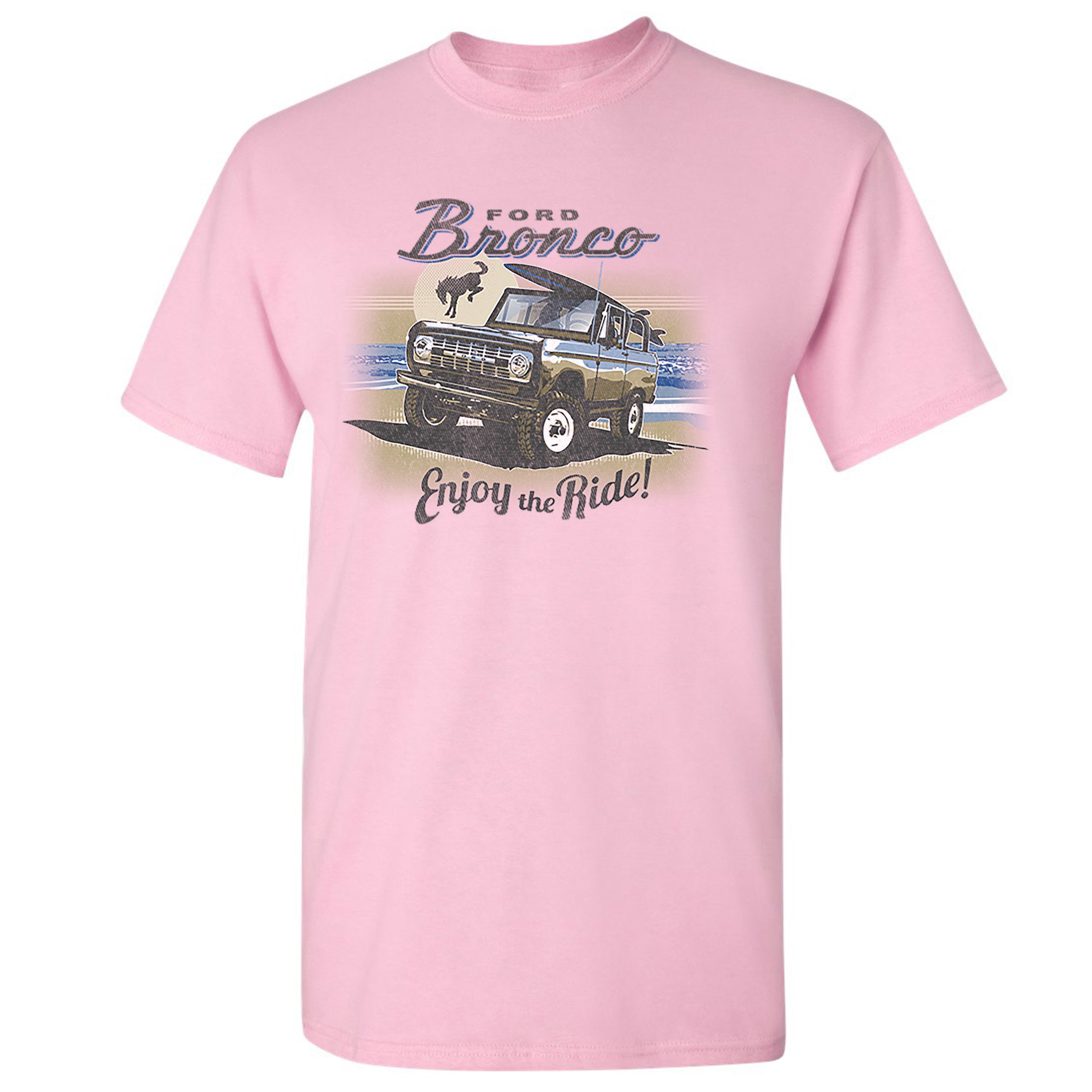 Ford Bronco T Shirt Enjoy The Ride Offroad Suv Licensed Truck Mens Tee