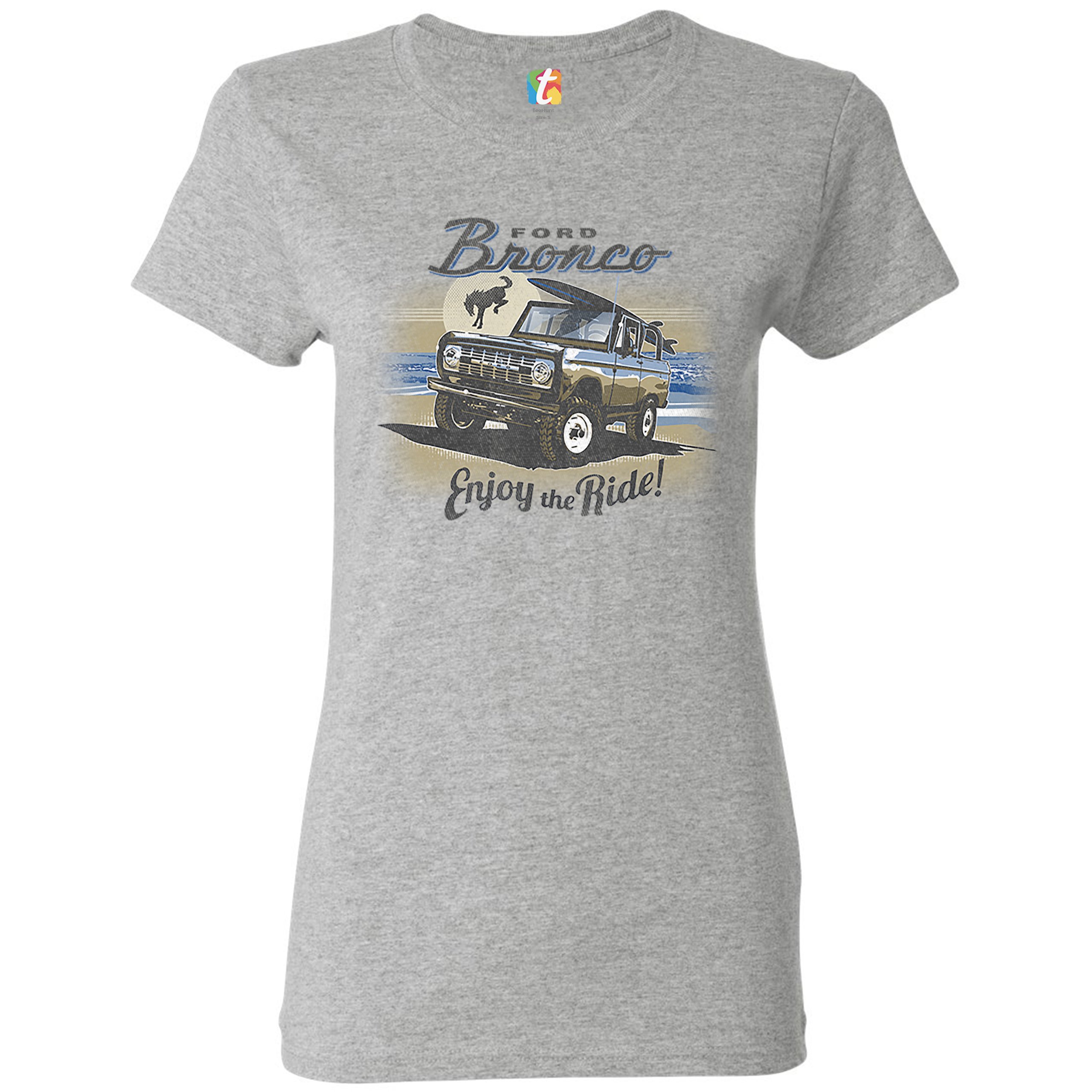 Ford Bronco T-Shirt Enjoy the Ride Offroad SUV Licensed Truck Women's ...
