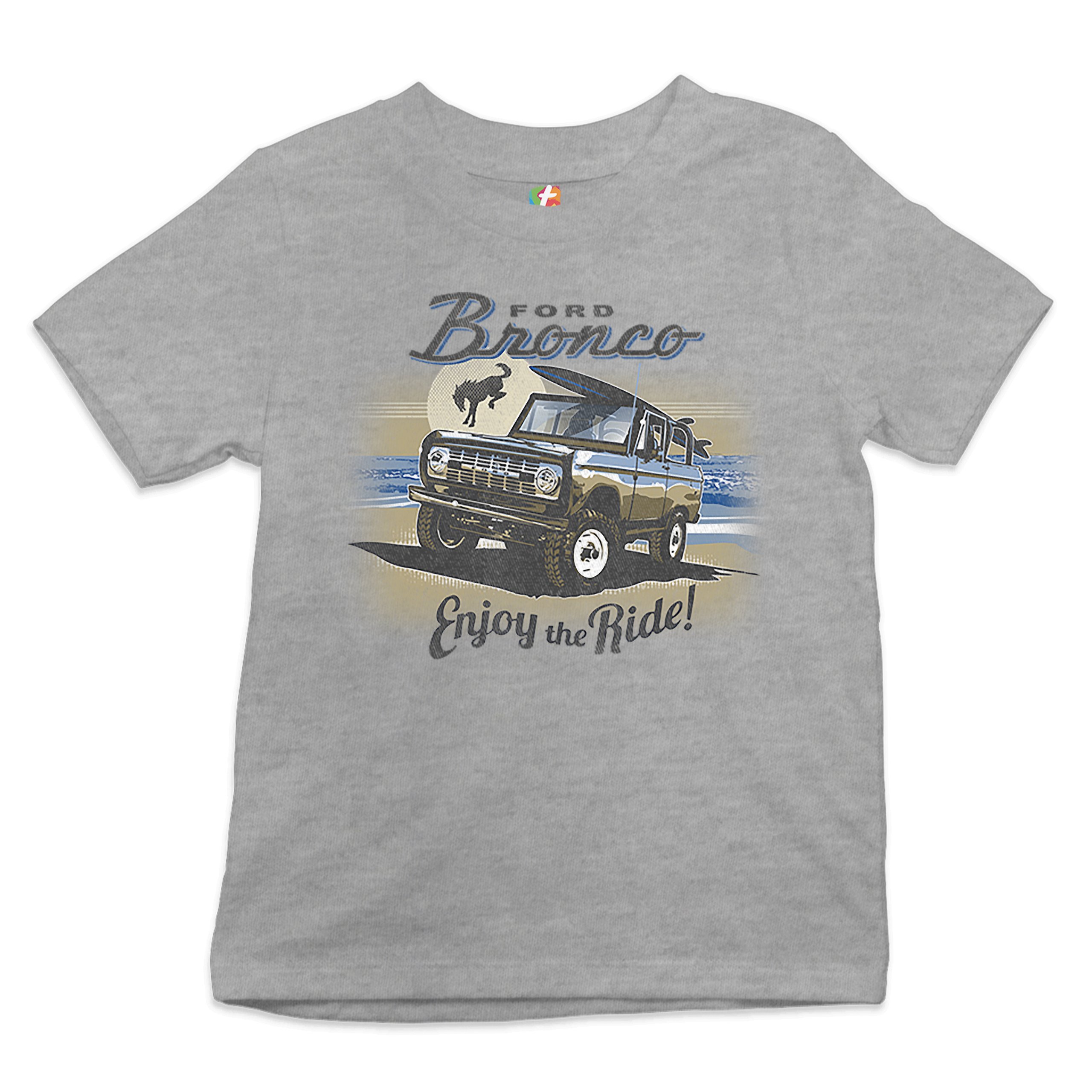 Ford Bronco Youth T-shirt Enjoy the Ride Offroad SUV Licensed Truck Kids - Picture 7 of 14