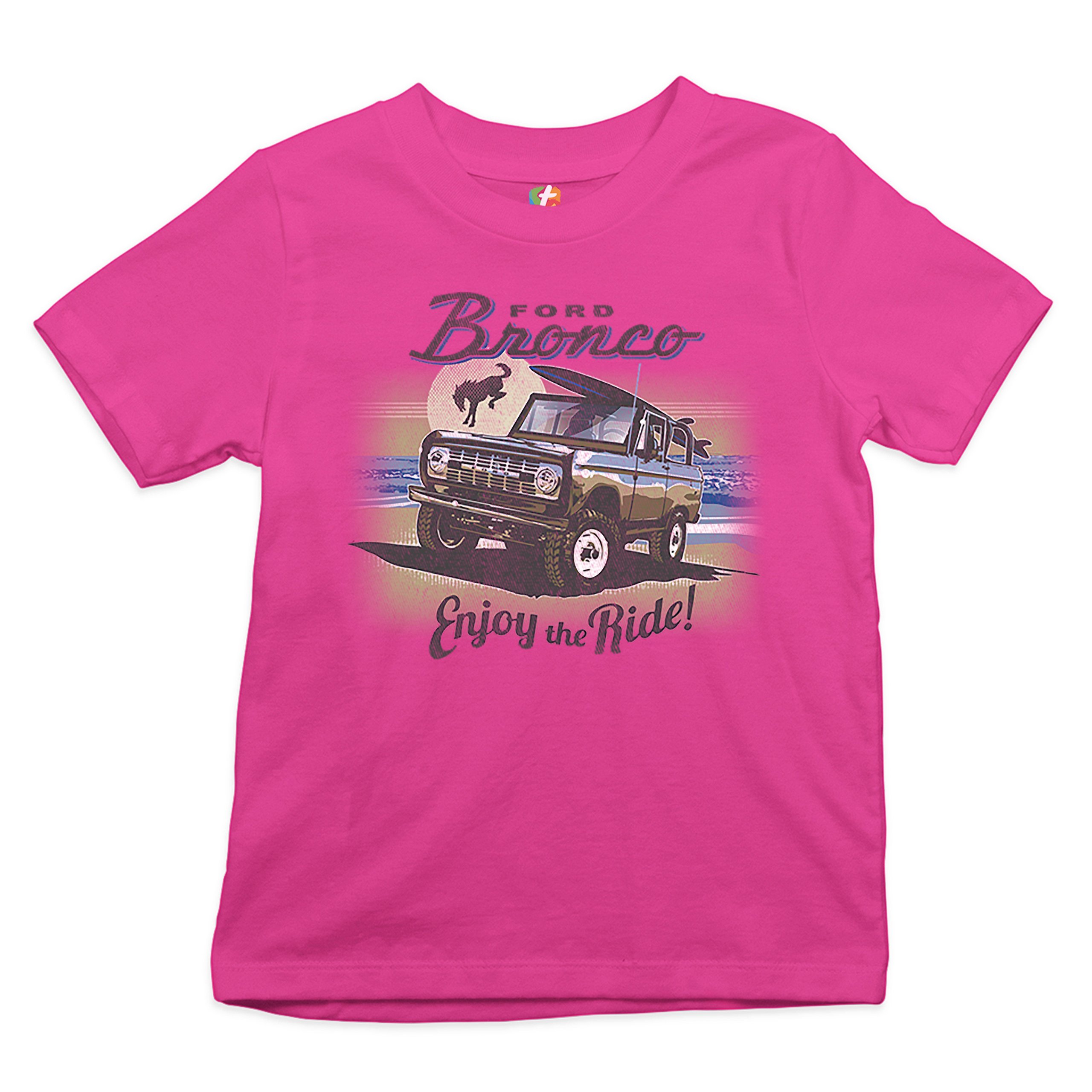 Ford Bronco Youth T-shirt Enjoy the Ride Offroad SUV Licensed Truck Kids - Picture 11 of 14