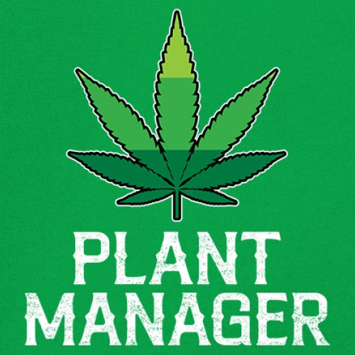Plant Manager Long Sleeve T-shirt Funny Pot Leaf Smoking 420 Marijuana Cannabis - Picture 32 of 57