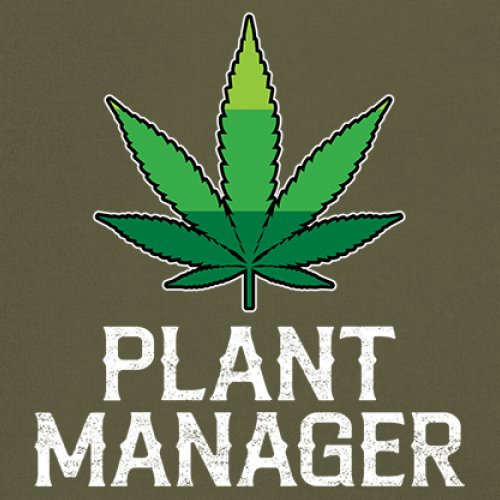 Plant Manager Long Sleeve T-shirt Funny Pot Leaf Smoking 420 Marijuana Cannabis - Picture 39 of 57