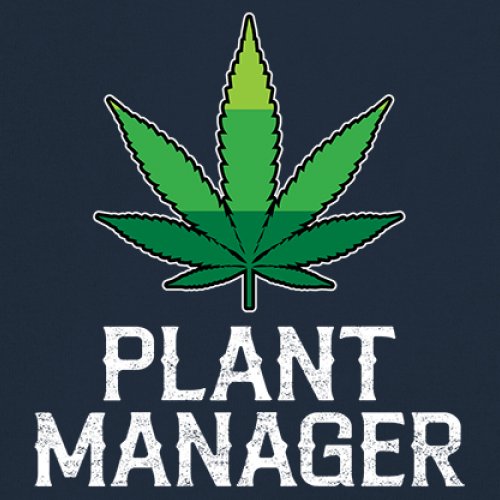 Plant Manager Long Sleeve T-shirt Funny Pot Leaf Smoking 420 Marijuana Cannabis - Picture 25 of 57