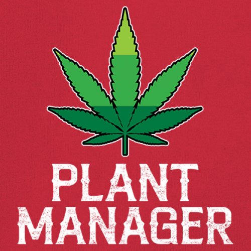 Plant Manager Long Sleeve T-shirt Funny Pot Leaf Smoking 420 Marijuana Cannabis - Picture 18 of 57