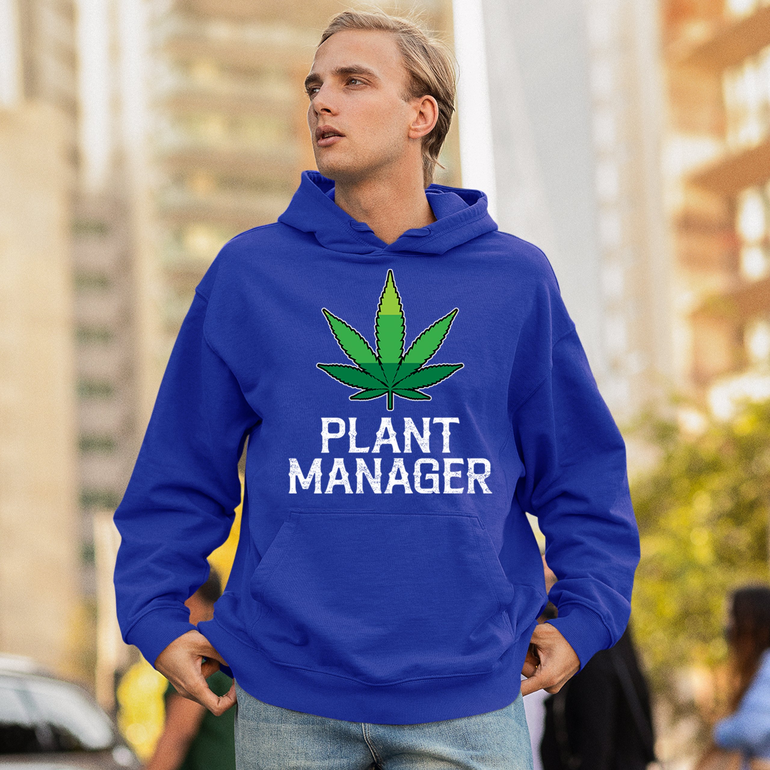 Plant Manager Sweatshirt Funny Pot Leaf Smoking 420 Marijuana Cannabis Hoodie - Picture 33 of 43