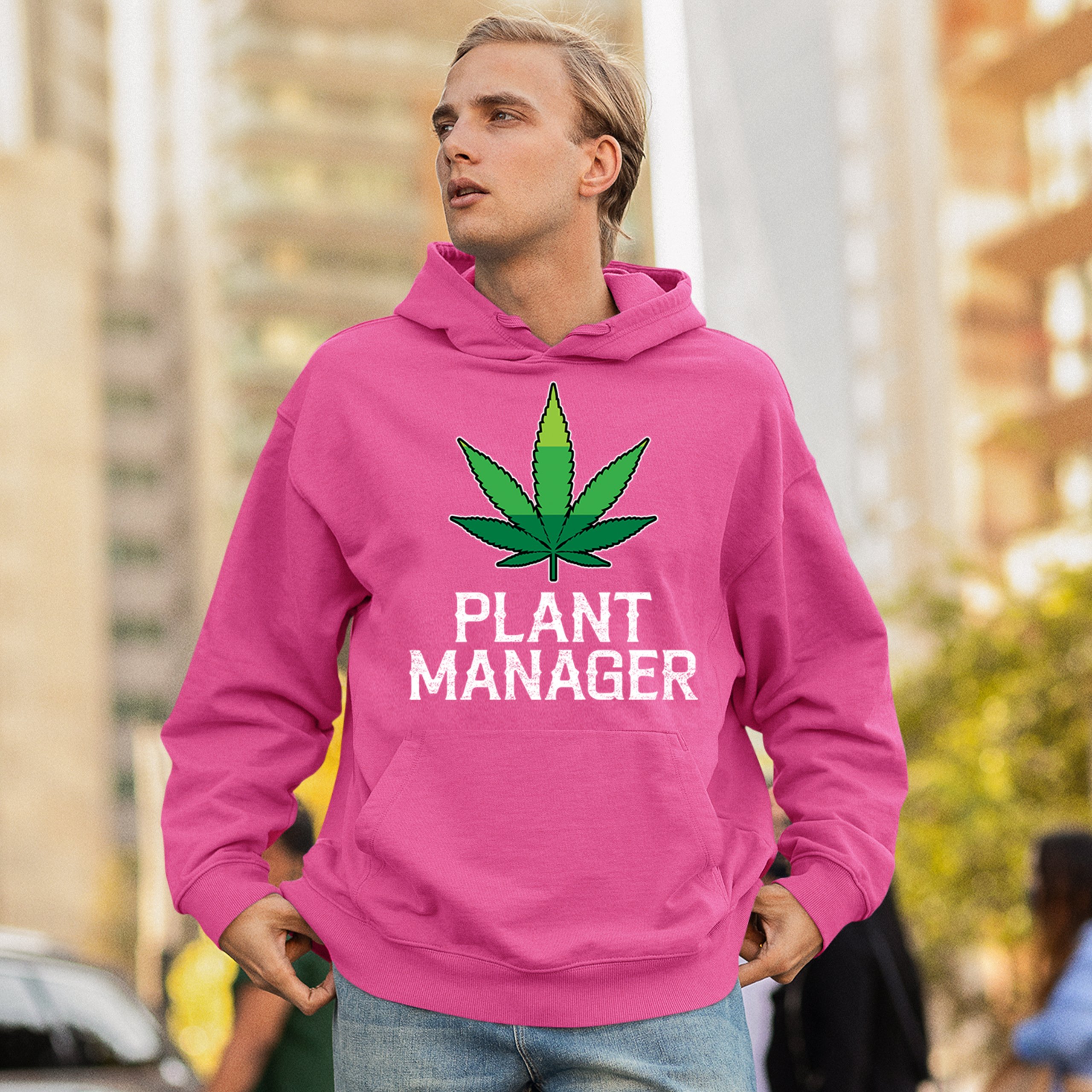 Plant Manager Sweatshirt Funny Pot Leaf Smoking 420 Marijuana Cannabis Hoodie - Picture 40 of 43