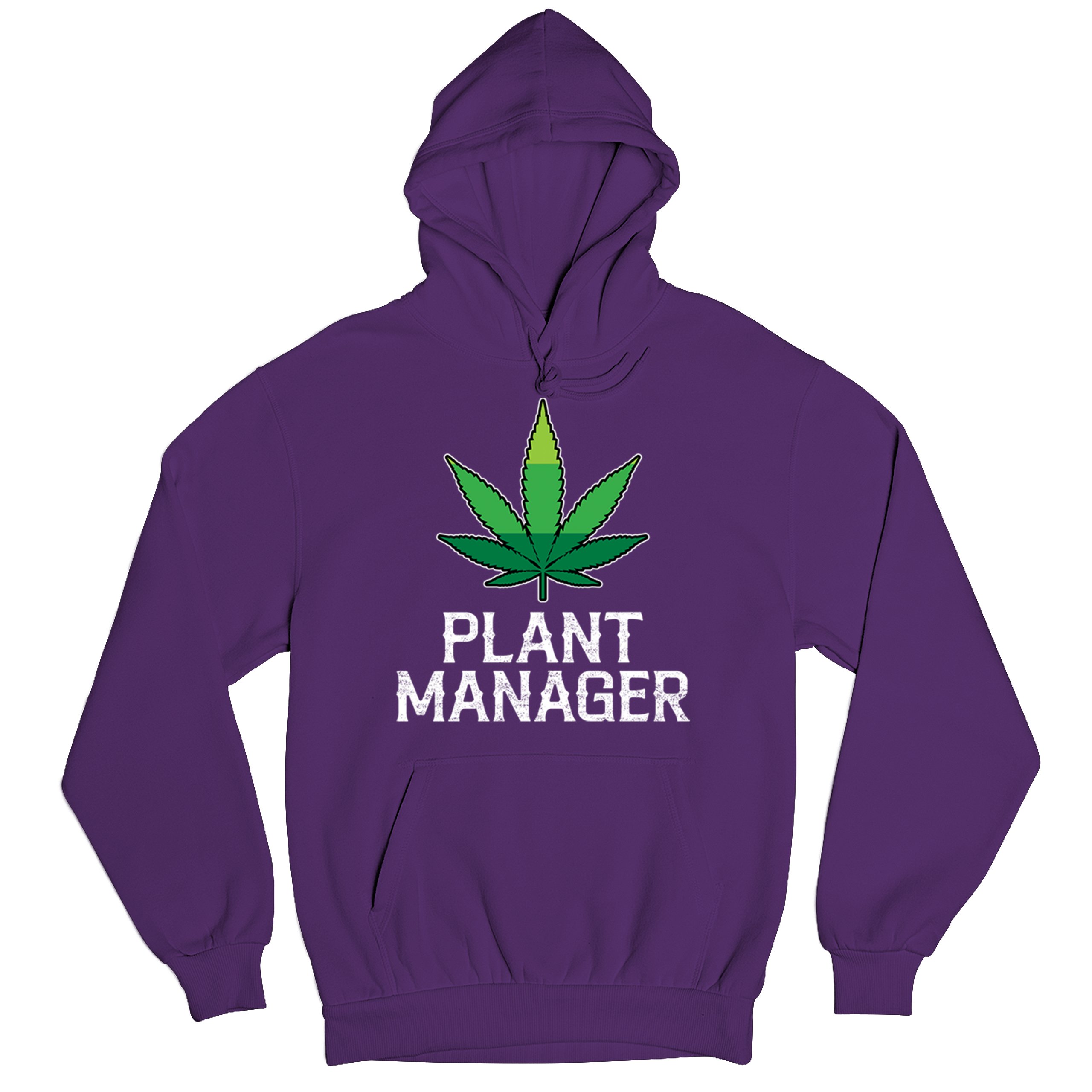 Plant Manager Sweatshirt Funny Pot Leaf Smoking 420 Marijuana Cannabis Hoodie - Picture 20 of 43