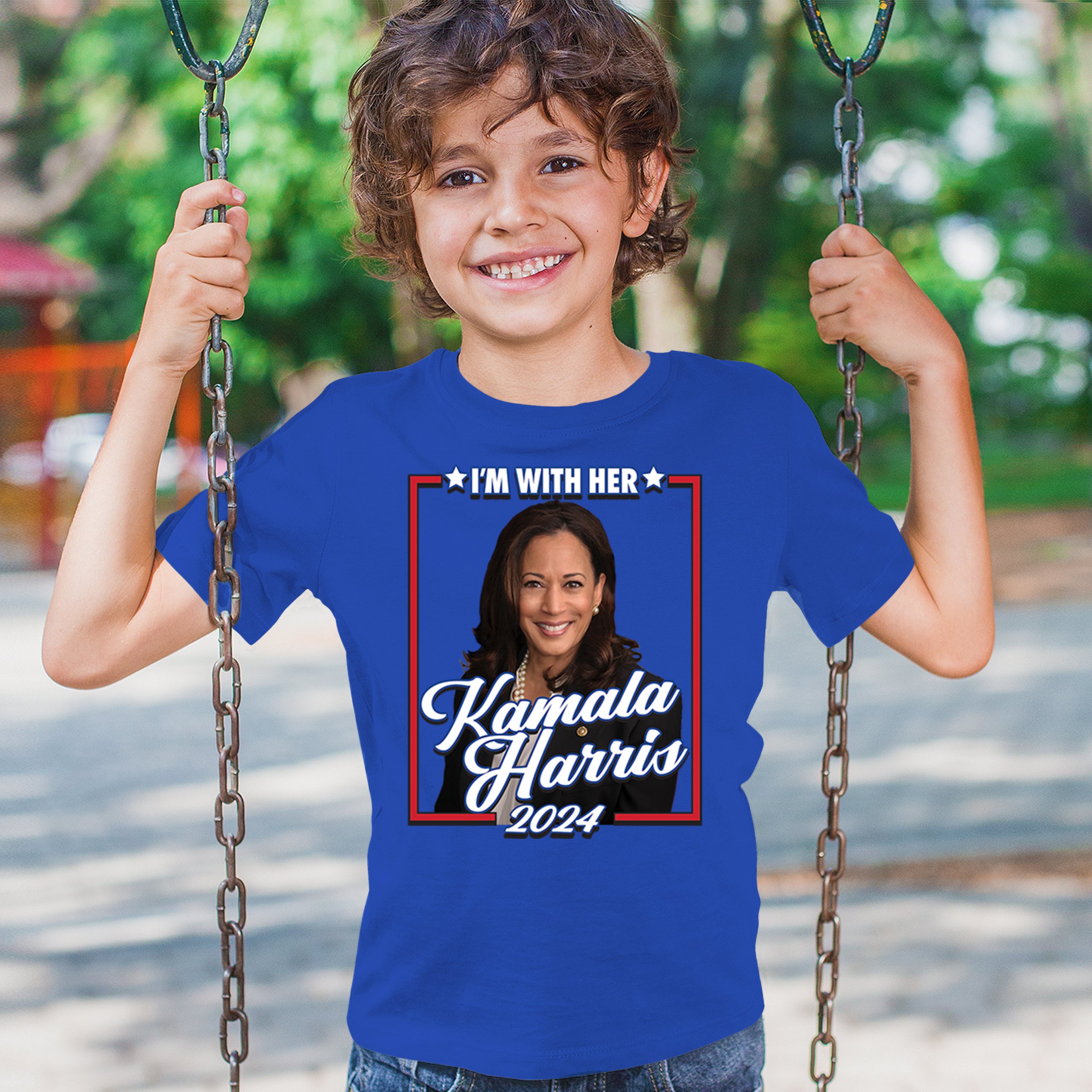 I'm With Her Kamala Harris 2024 Youth T-shirt President 47 I'm Speaking Kids - Picture 19 of 50