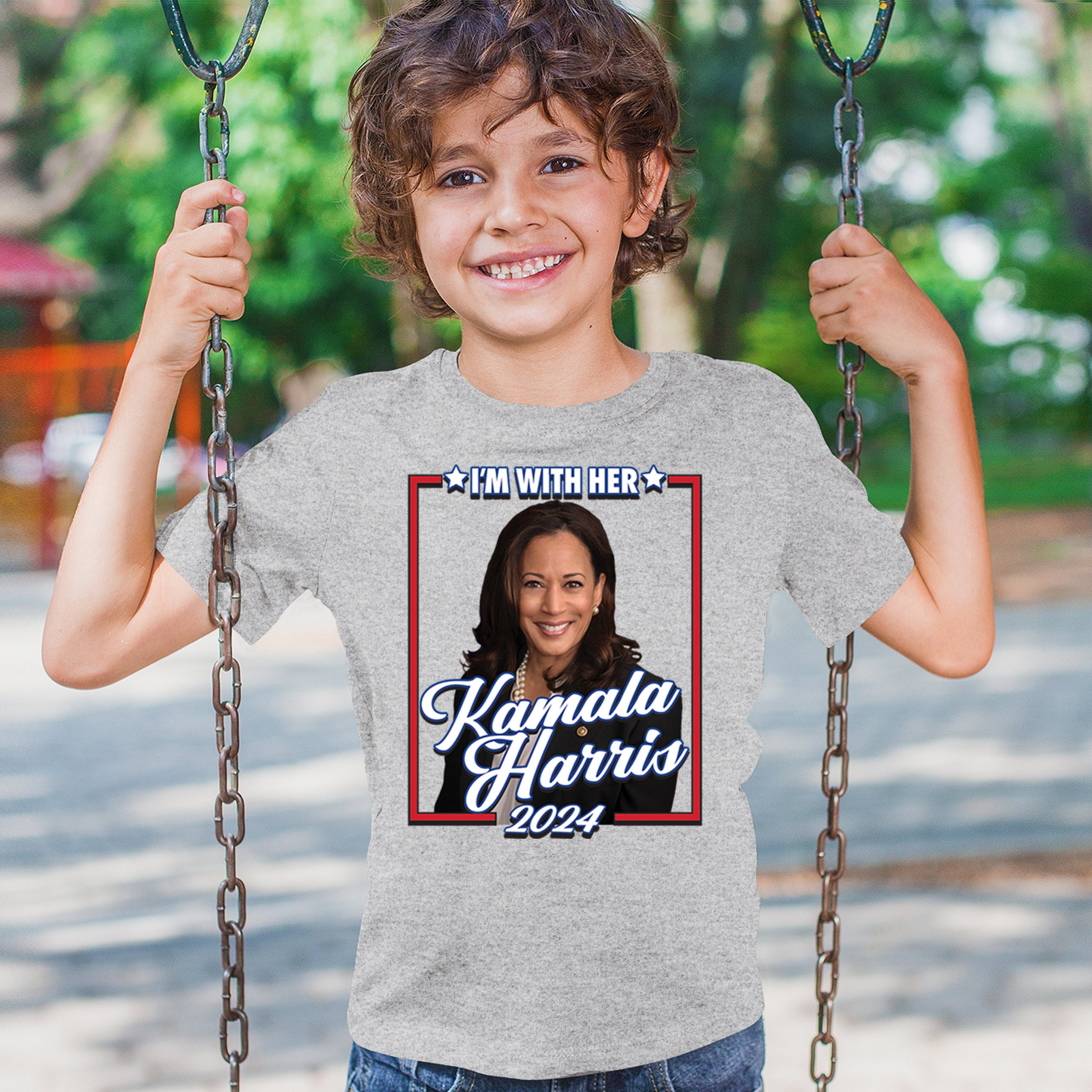 I'm With Her Kamala Harris 2024 Youth T-shirt President 47 I'm Speaking Kids - Picture 12 of 50