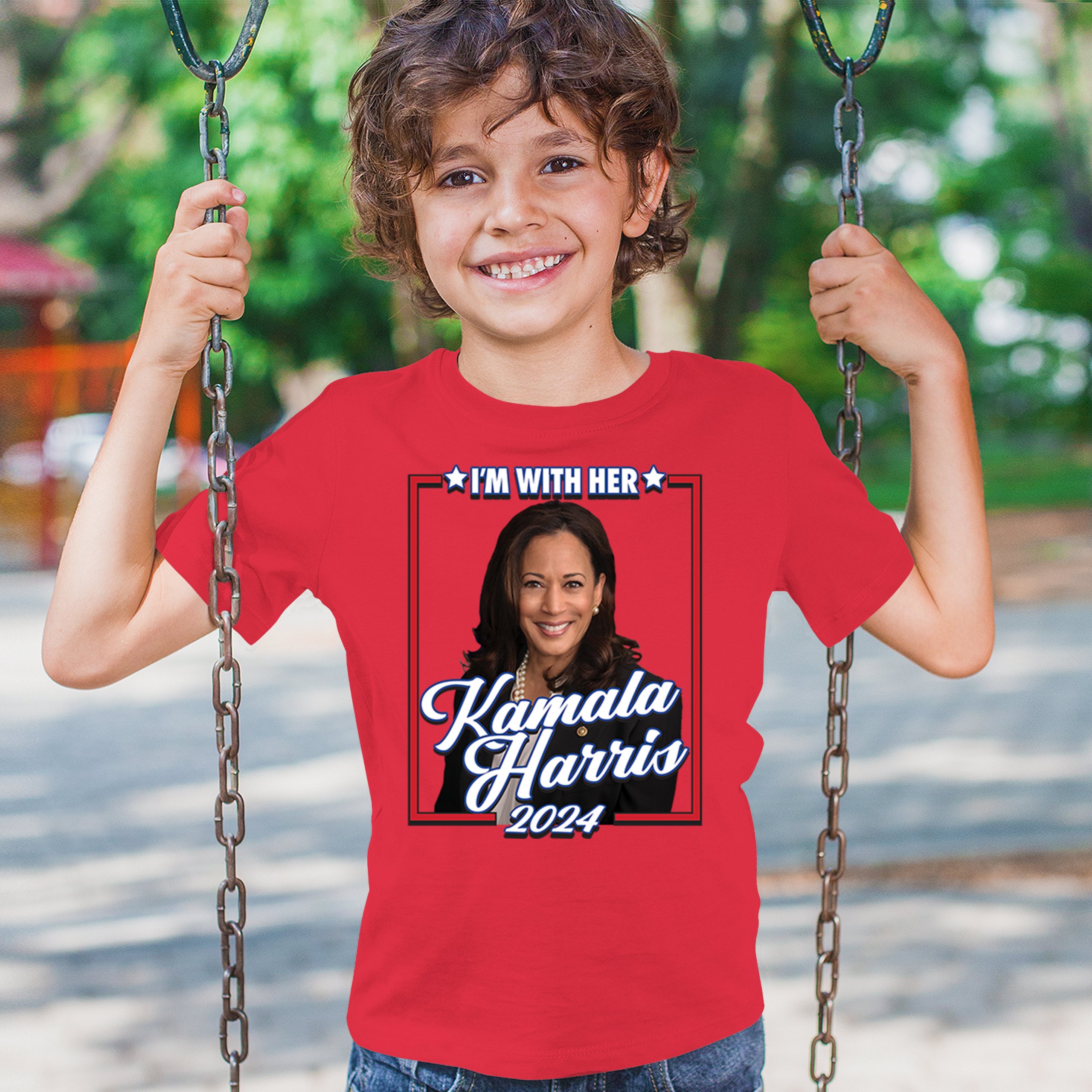 I'm With Her Kamala Harris 2024 Youth T-shirt President 47 I'm Speaking Kids - Picture 26 of 50