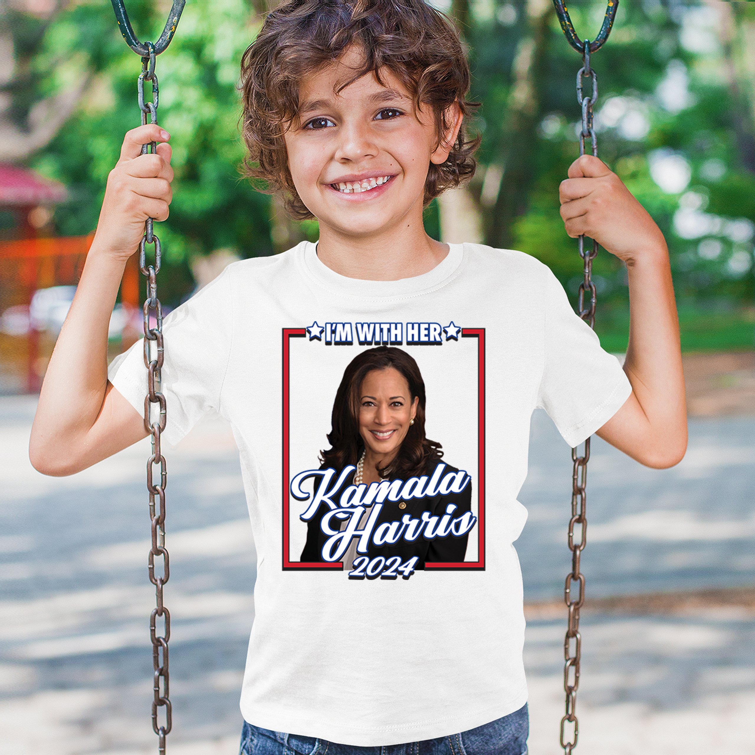 I'm With Her Kamala Harris 2024 Youth T-shirt President 47 I'm Speaking Kids - Picture 33 of 50