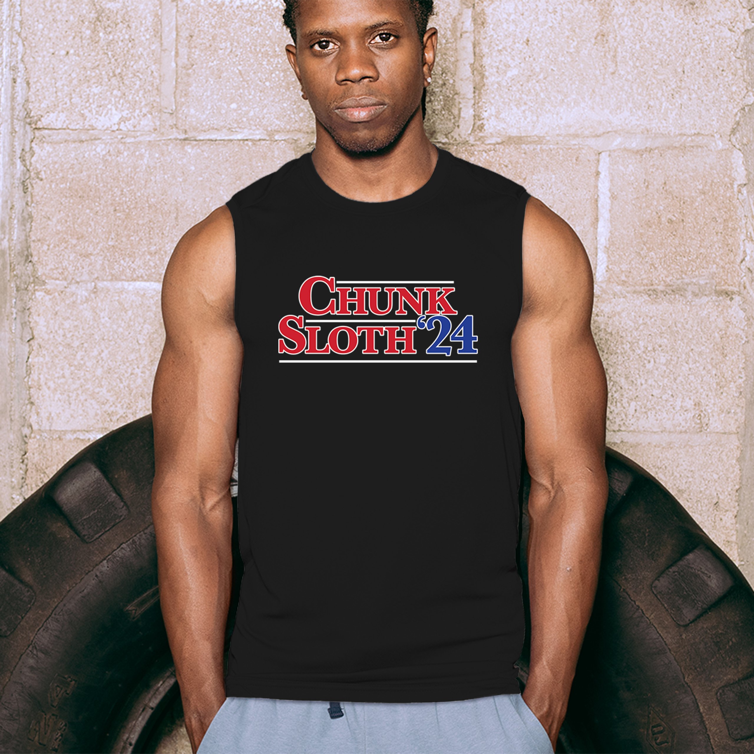 ALTRA Camicia Chunk Sloth 24 muscoli divertente hey you ragazzi cultura pop per uomini presidenti