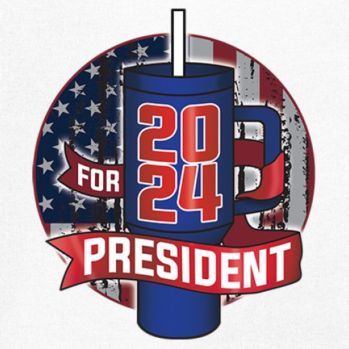 Cup For President 2024 Tank Top Fun Water Bottle Vote Tumbler Parody Men's Top - Picture 25 of 43