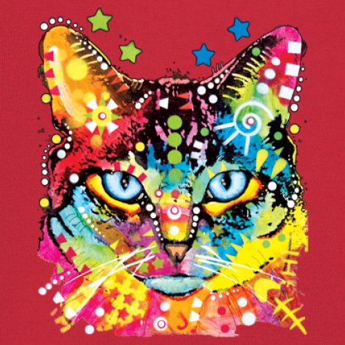 Dean Russo Blue Eyes Cat Youth T-shirt Colorful Cute Kitten Pet Kids - Picture 18 of 50