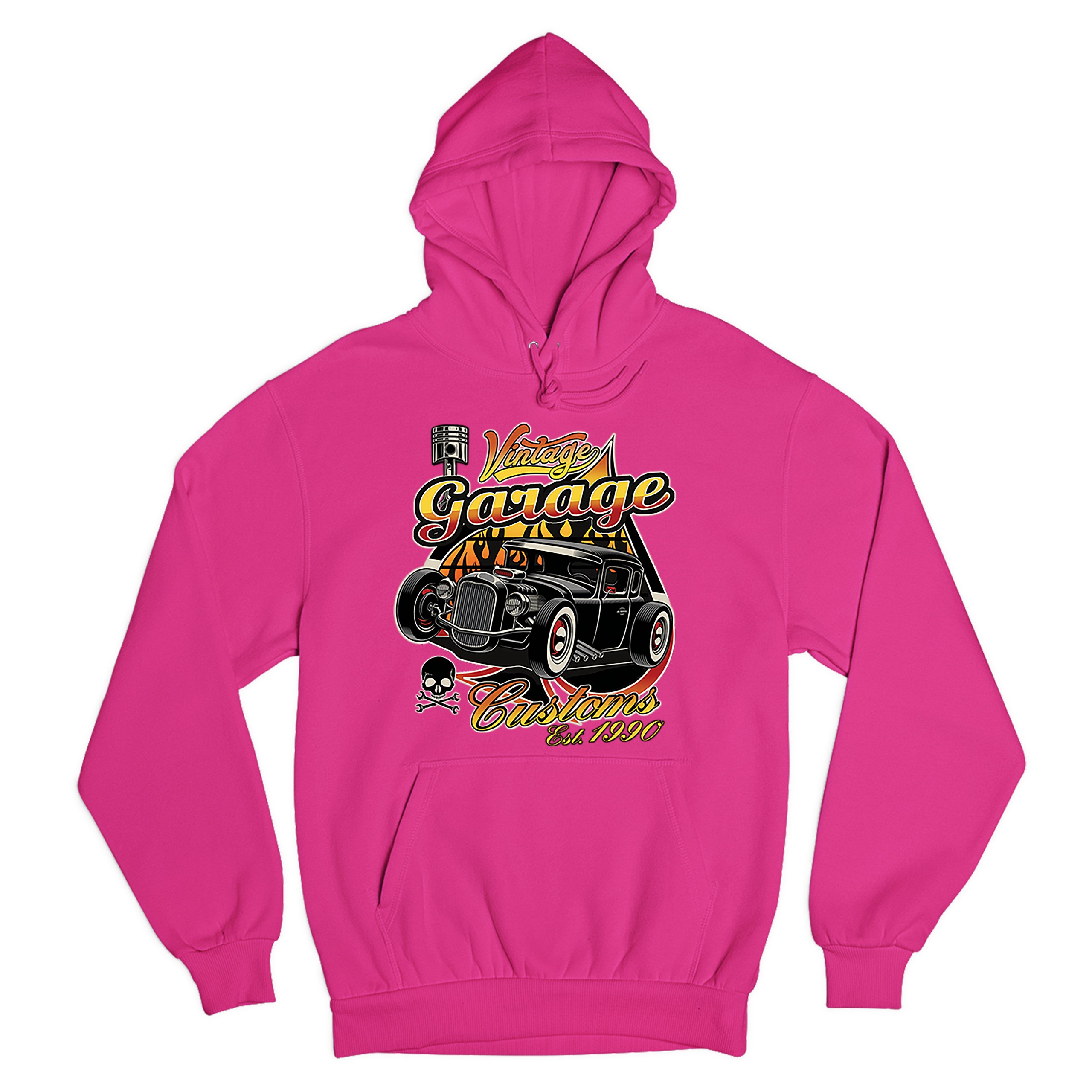 Vintage Garage Customs Est. 1990 Sweatshirt Old School Retro Hot