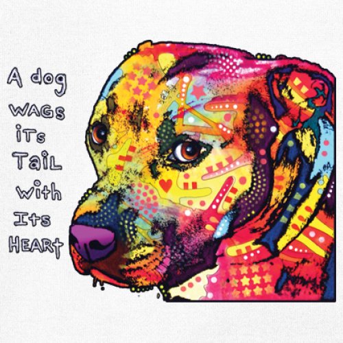 Dean Russo Pit Bull Youth T-shirt Dog Wags Its Tail with Its Heart Kids - Picture 25 of 50