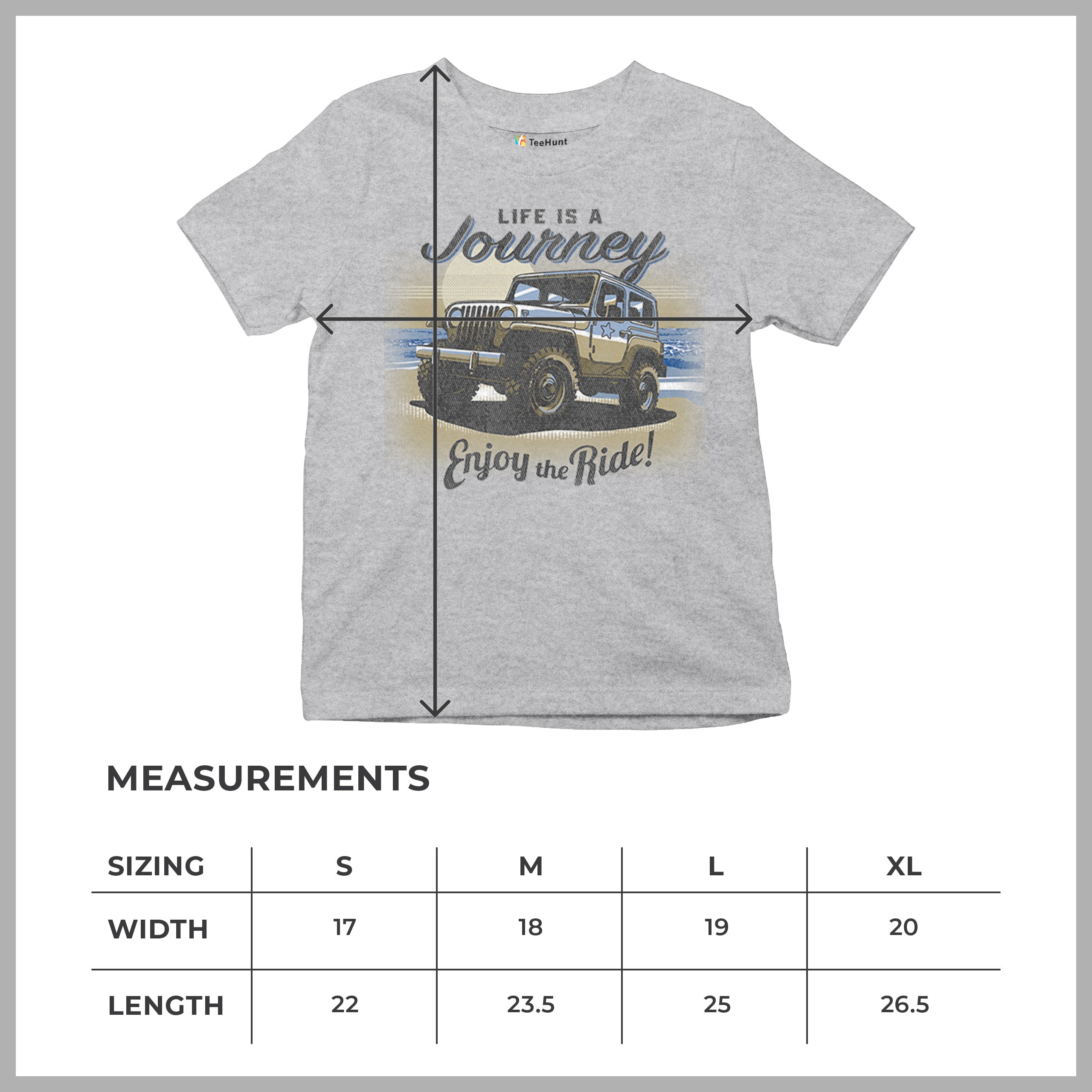 Life is a Journey Enjoy the Ride Youth T-shirt 4x4 Offroad Mudding Kids - Picture 15 of 22
