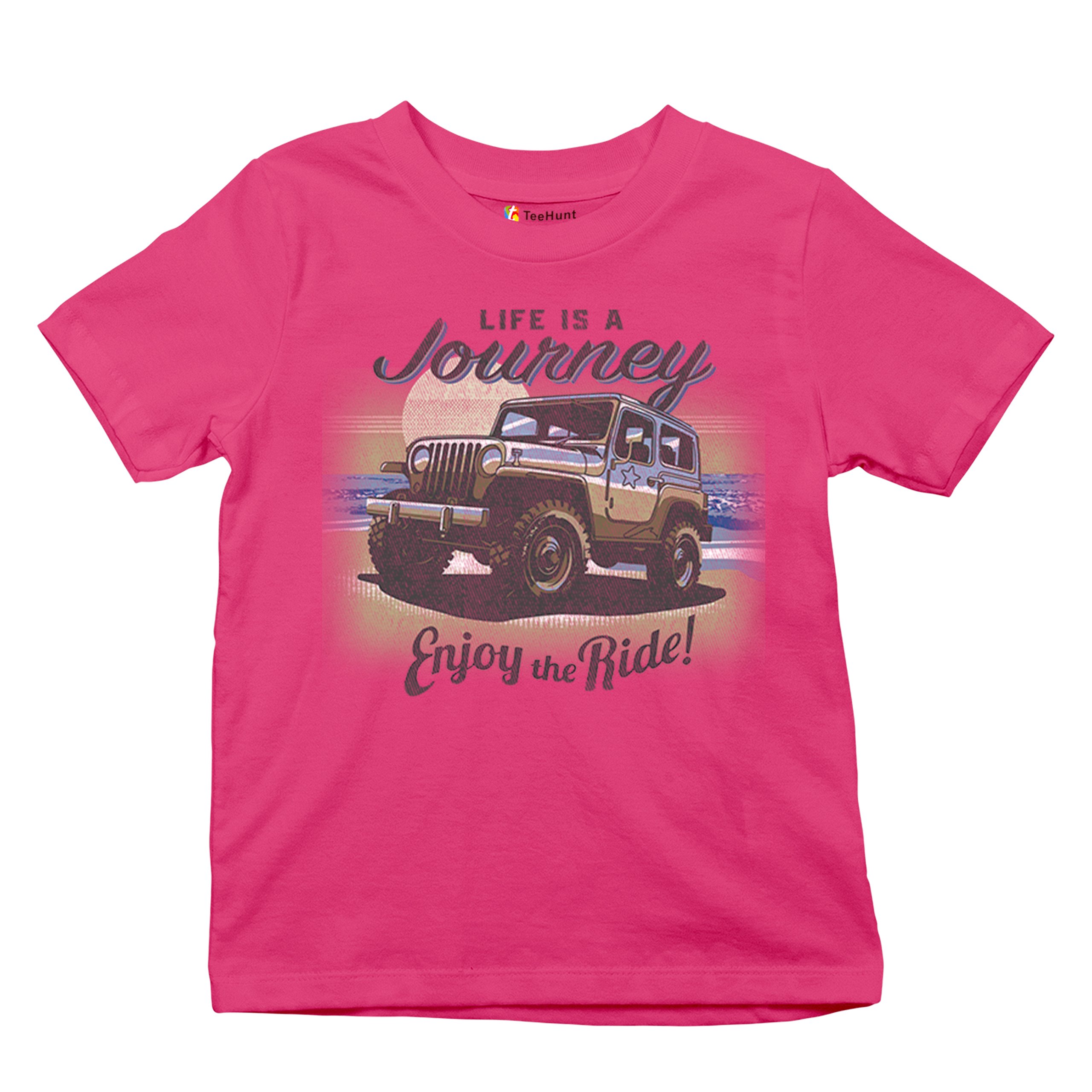 Life is a Journey Enjoy the Ride Youth T-shirt 4x4 Offroad Mudding Kids - Picture 20 of 22