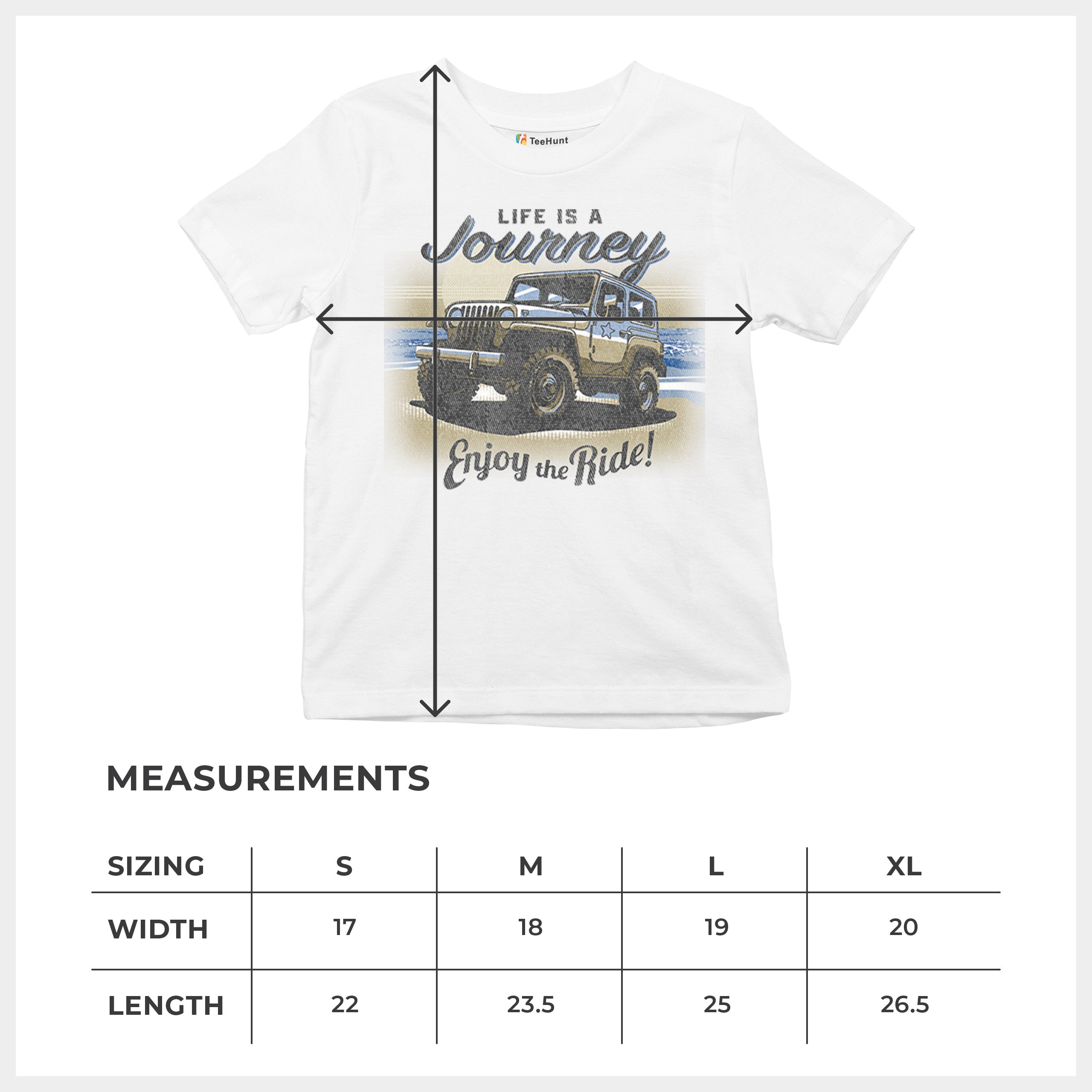 Life is a Journey Enjoy the Ride Youth T-shirt 4x4 Offroad Mudding Kids - Picture 8 of 22