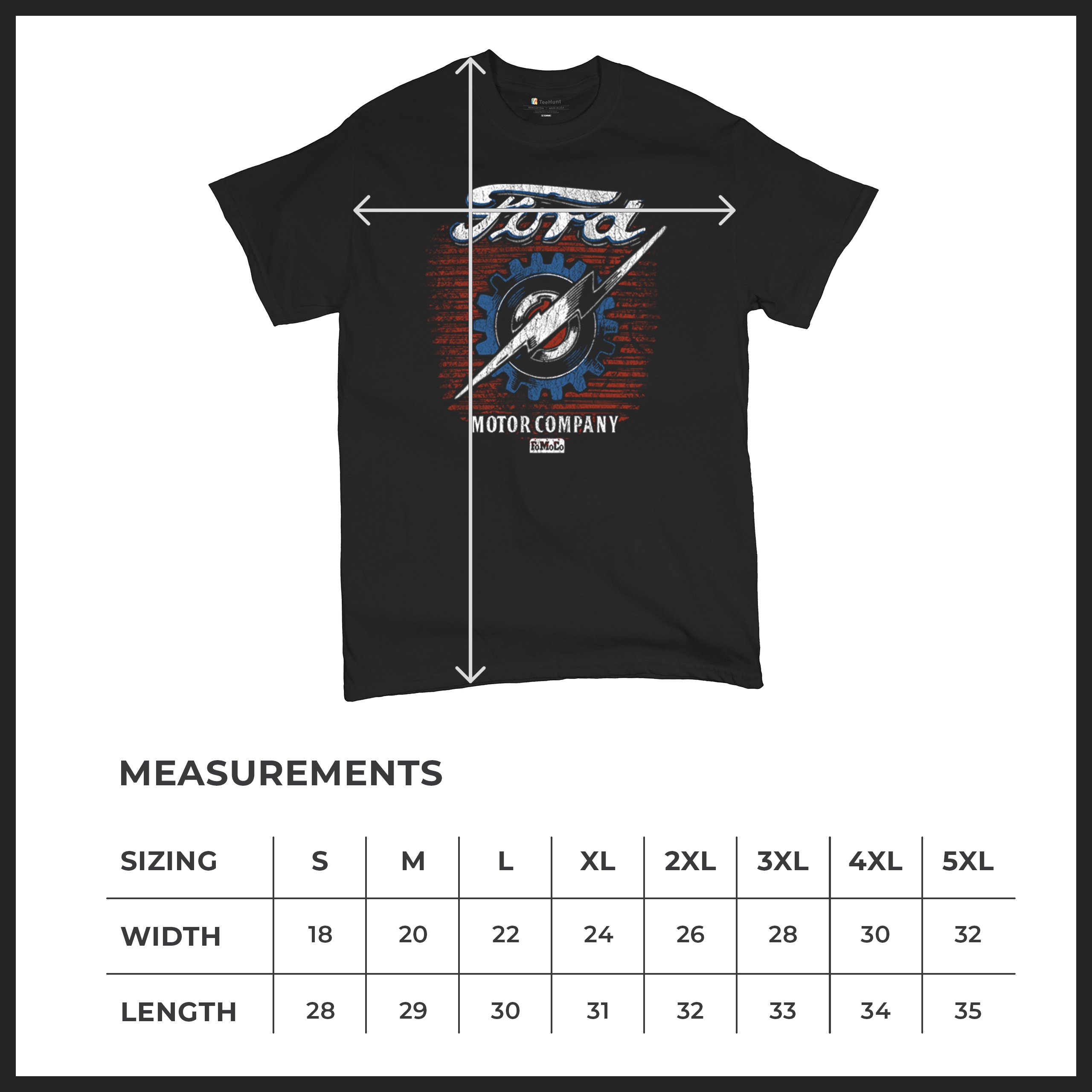Ford F-100 Lightning Bolt Gear FoMoCo T-Shirt Vintage Pickup Truck Herren Tee - Bild 8 von 50