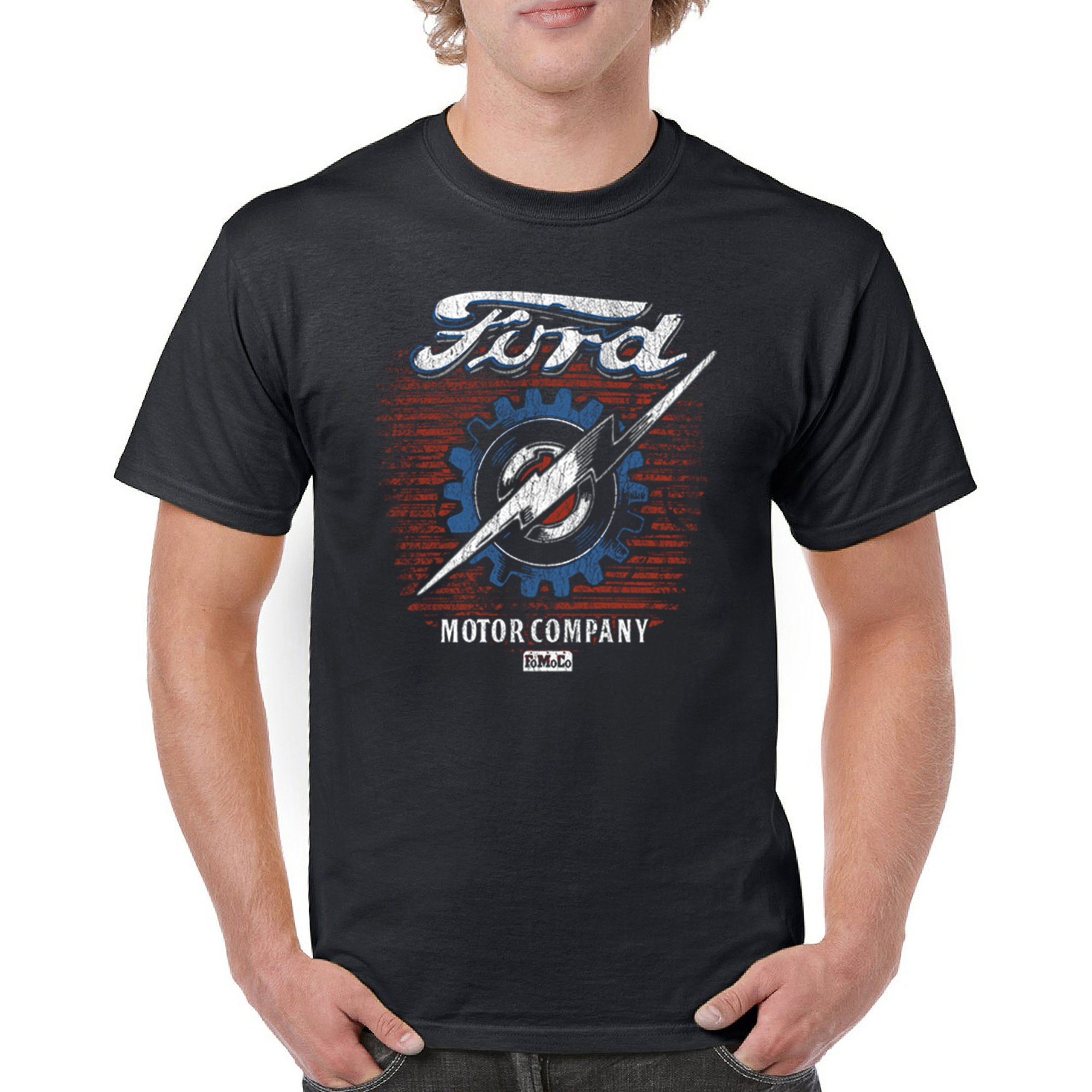 Ford F-100 Lightning Bolt Gear FoMoCo T-Shirt Vintage Pickup Truck Herren Tee - Bild 2 von 50
