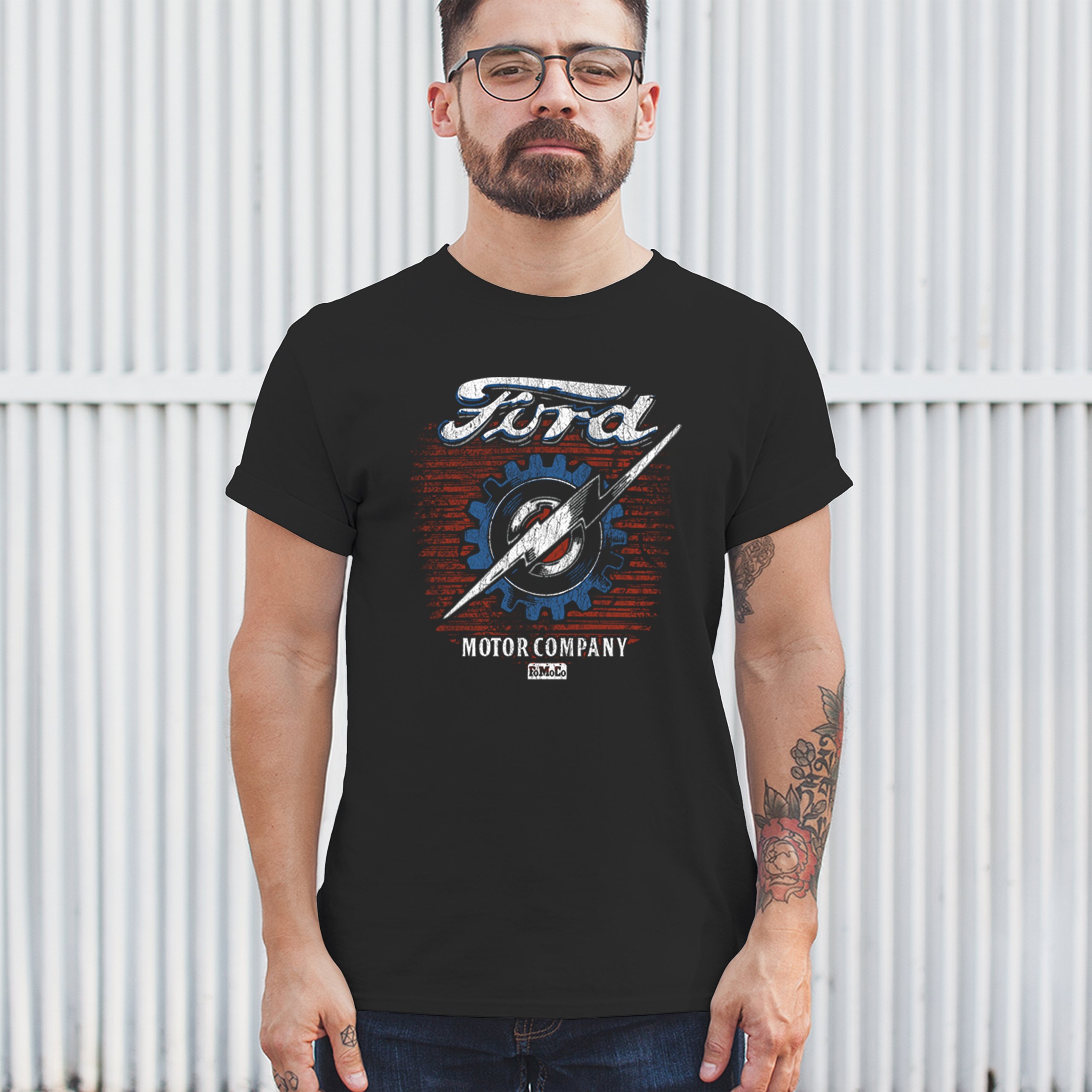 Ford F-100 Lightning Bolt Gear FoMoCo T-Shirt Vintage Pickup Truck Herren Tee - Bild 5 von 50