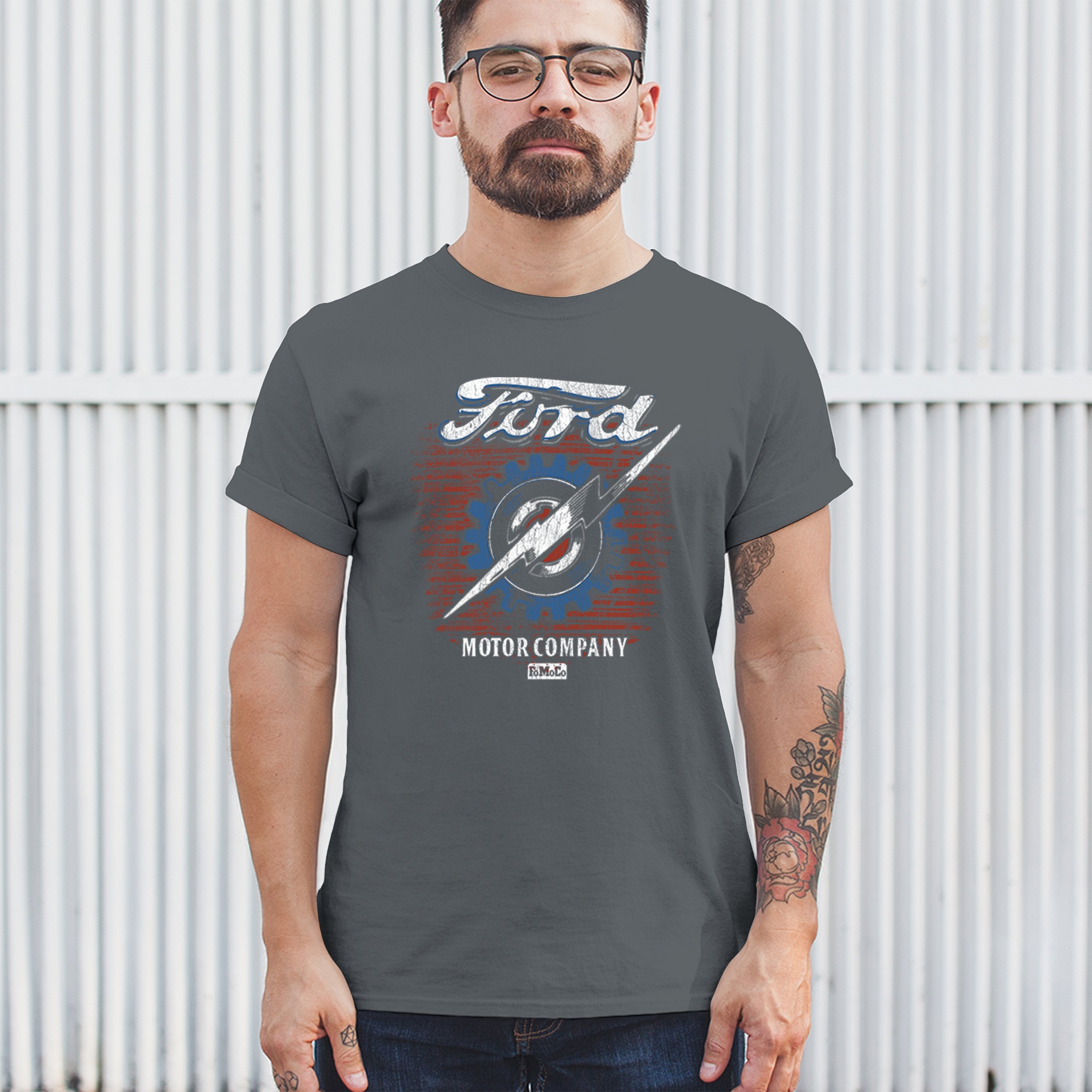 Ford F-100 Lightning Bolt Gear FoMoCo T-Shirt Vintage Pickup Truck Herren Tee - Bild 40 von 50