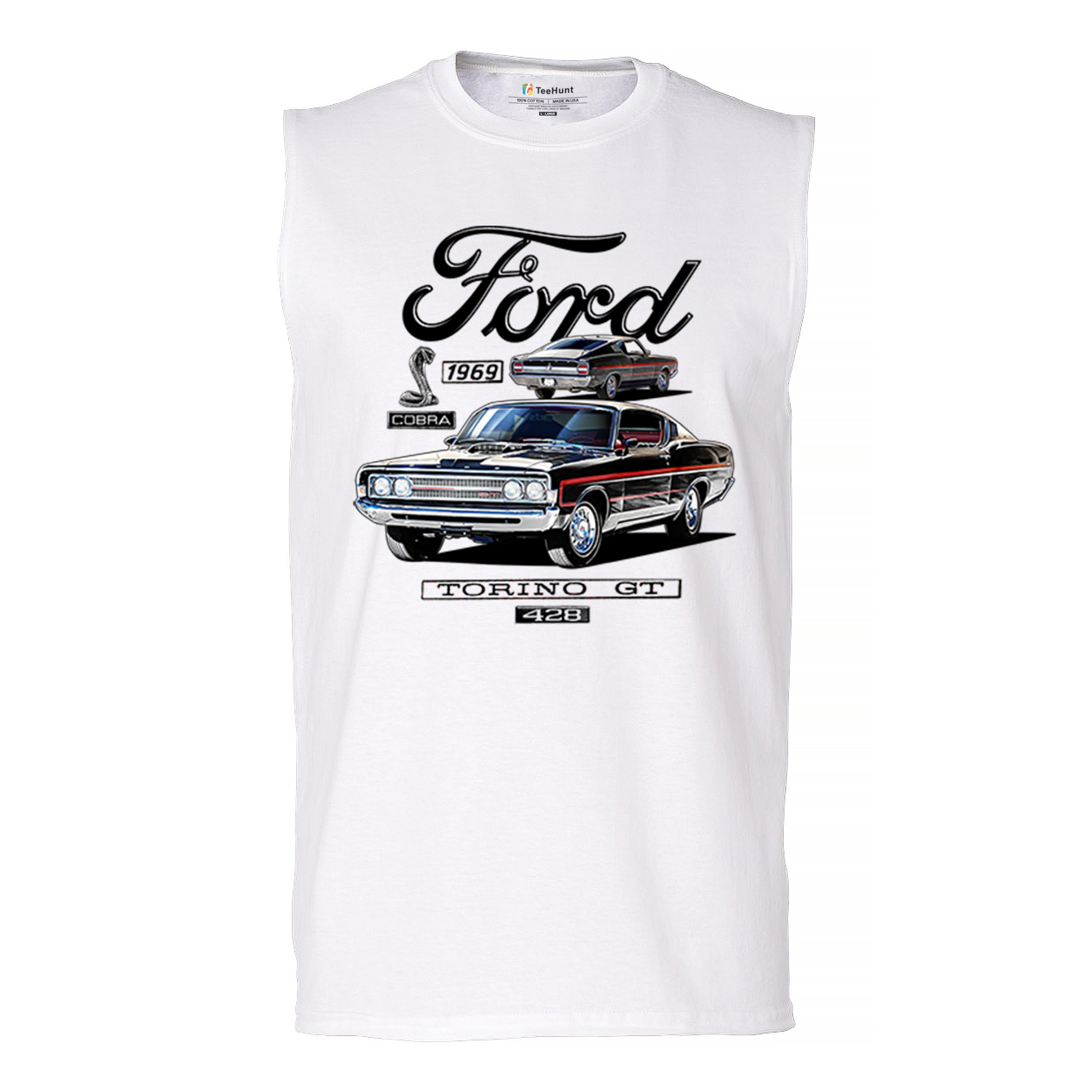 1969 Ford Torino GT Cobra Muscle Shirt American Muscle Car Classic Retro Men’s