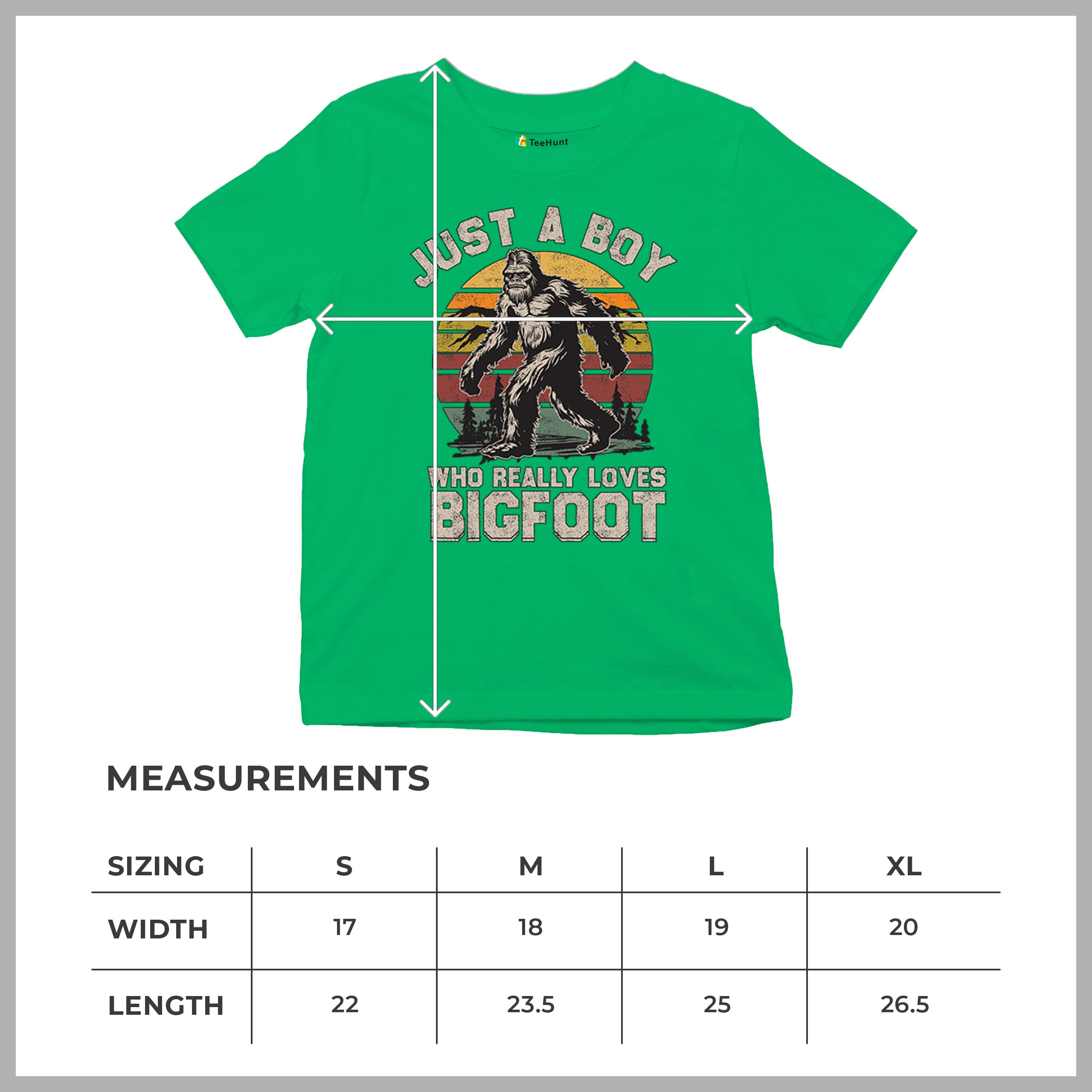 Just A Boy Who Really Loves Bigfoot Youth T-shirt Funny Vintage Sasquatch Kids - Picture 36 of 50