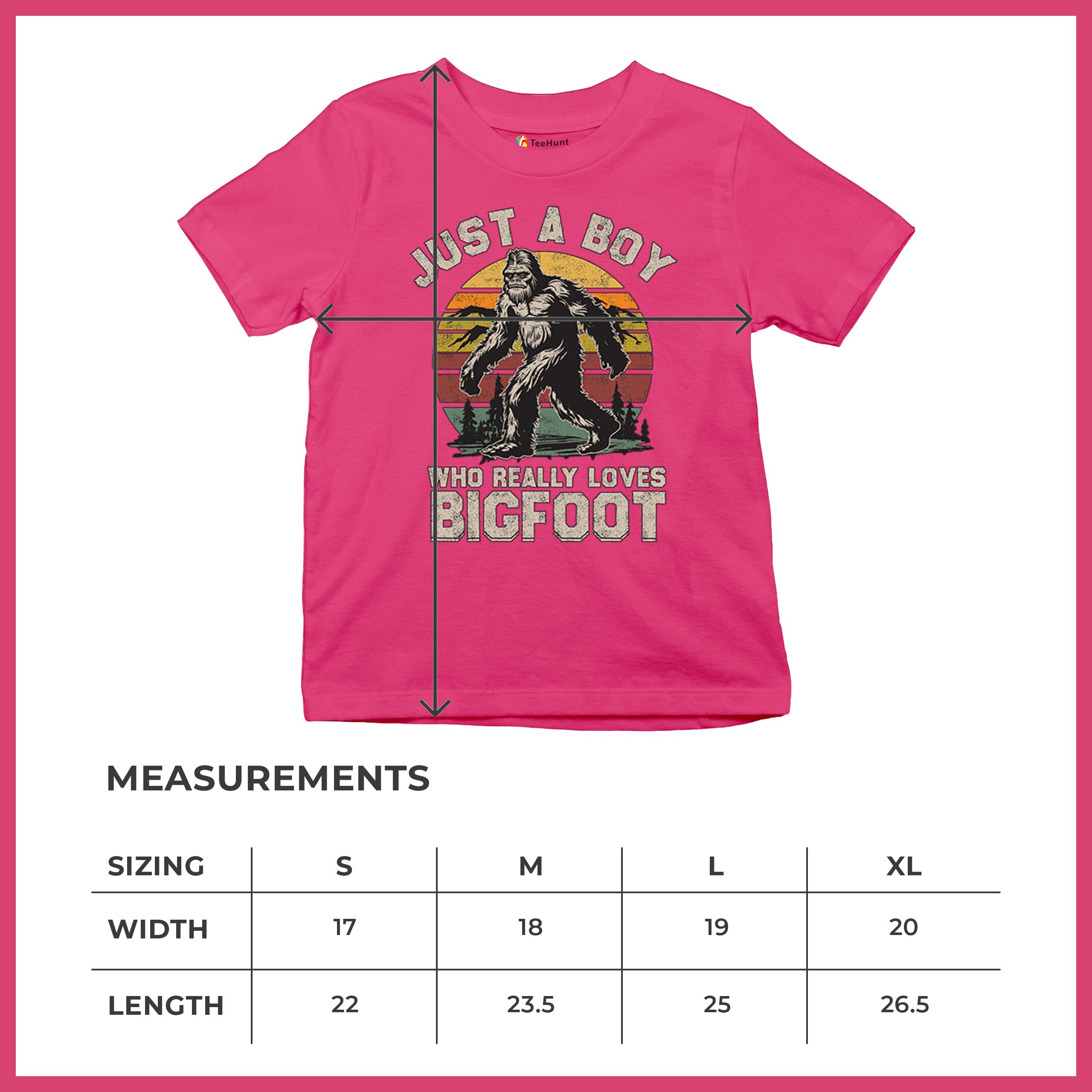 Just A Boy Who Really Loves Bigfoot Youth T-shirt Funny Vintage Sasquatch Kids - Picture 50 of 50