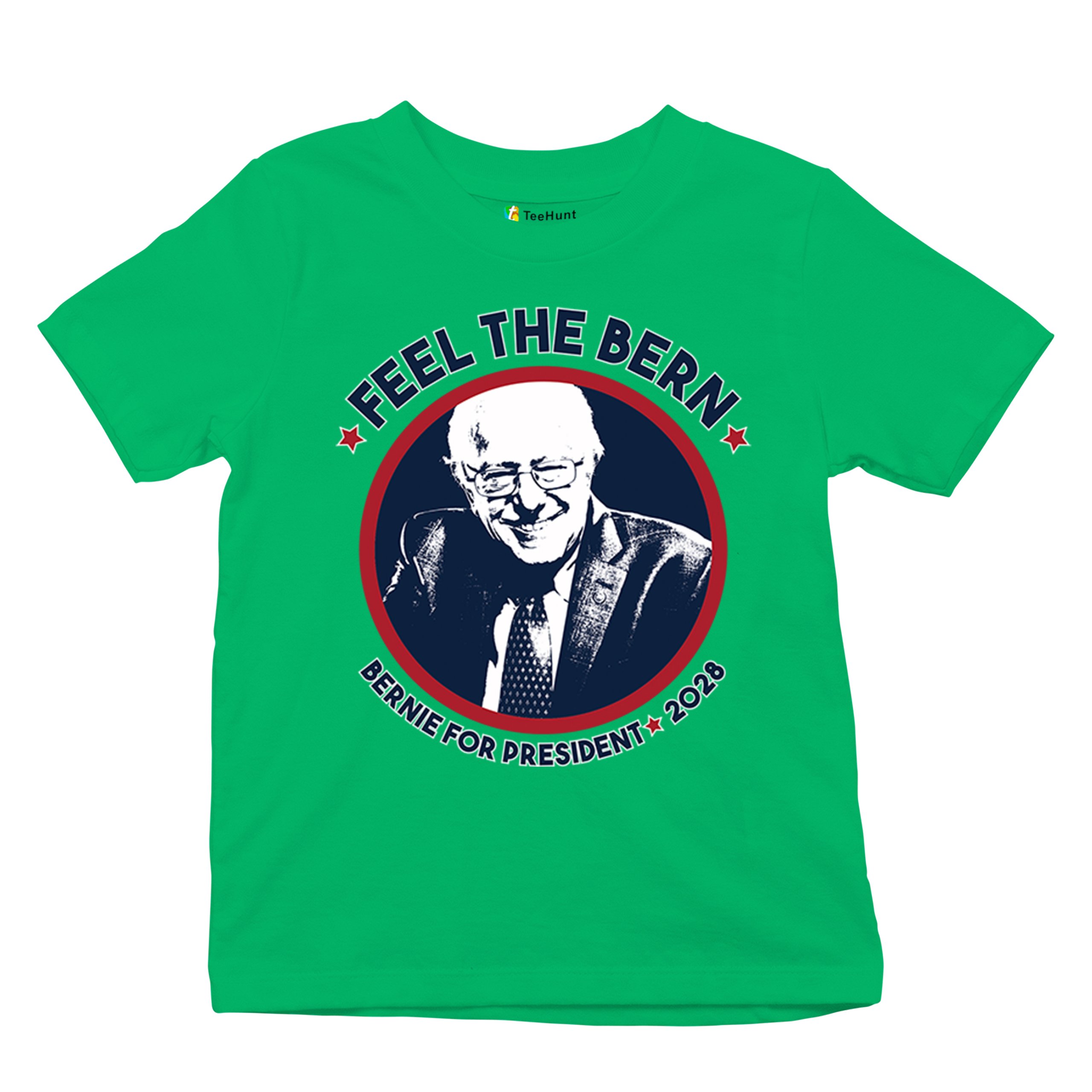 Feel The Bern 2028 Youth T-shirt Bernie Sanders For President Vote Kids - Picture 34 of 50